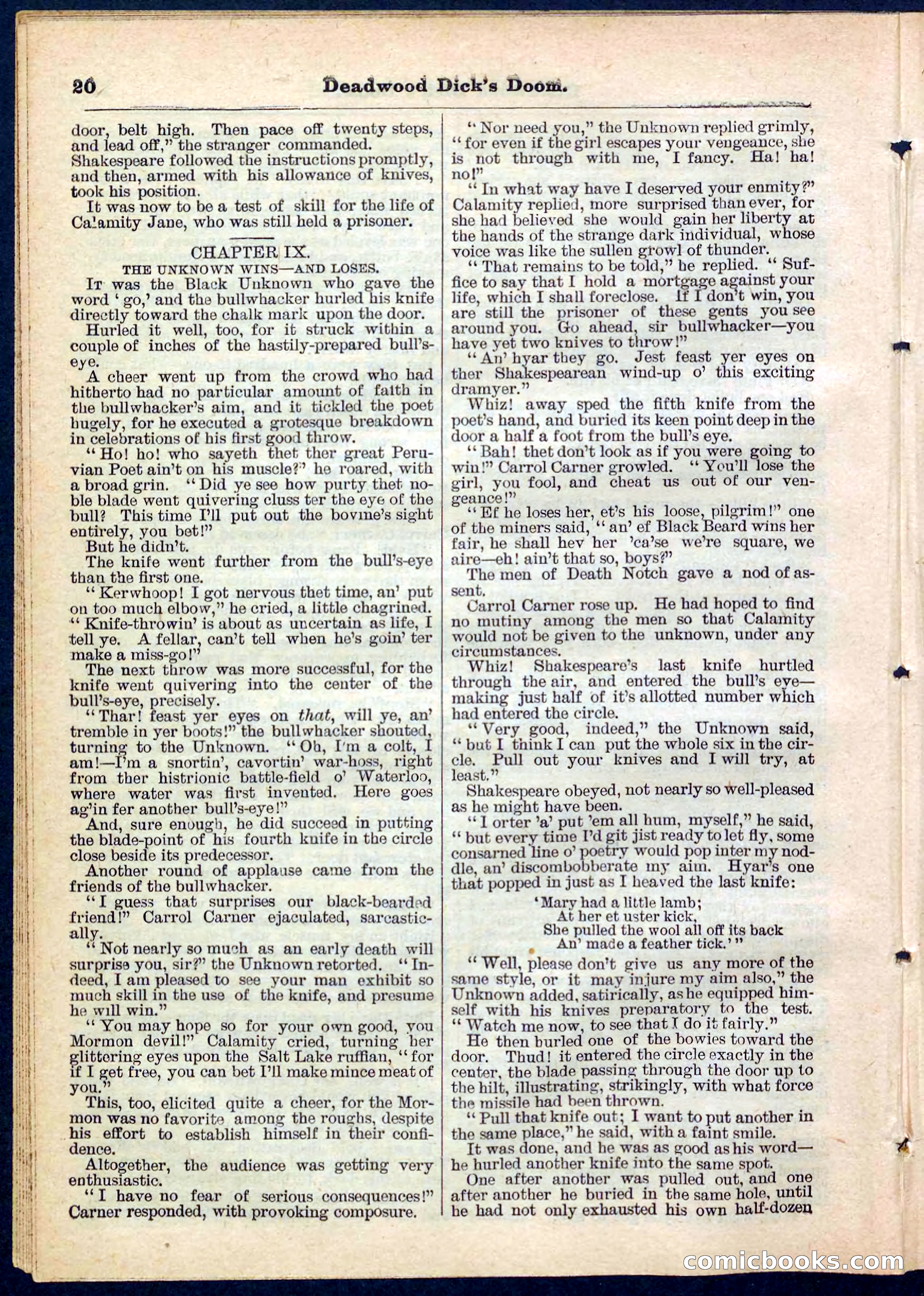 Beadle's Pocket Library No. 158 — page 20 of 32