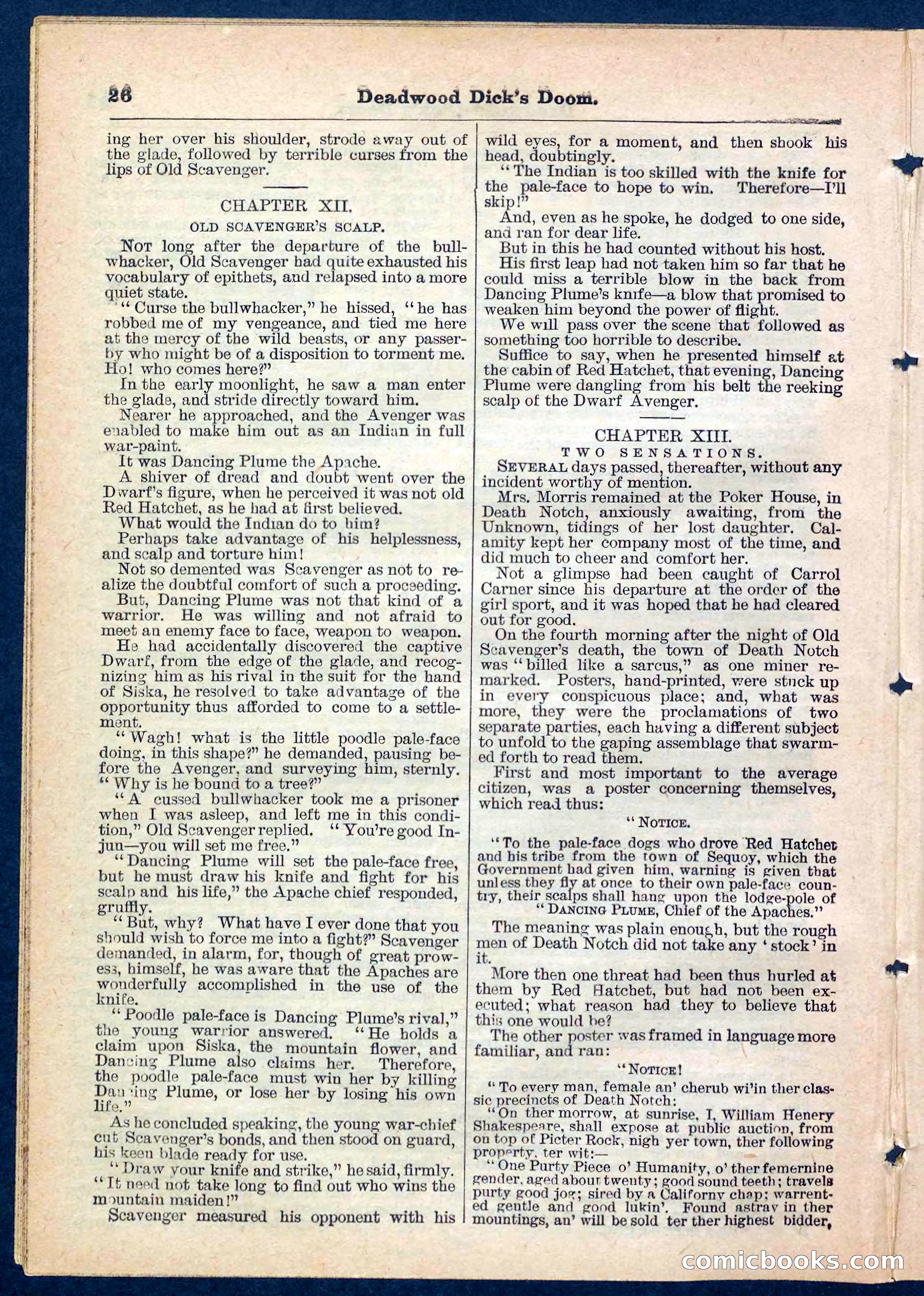 Beadle's Pocket Library No. 158 — page 26 of 32