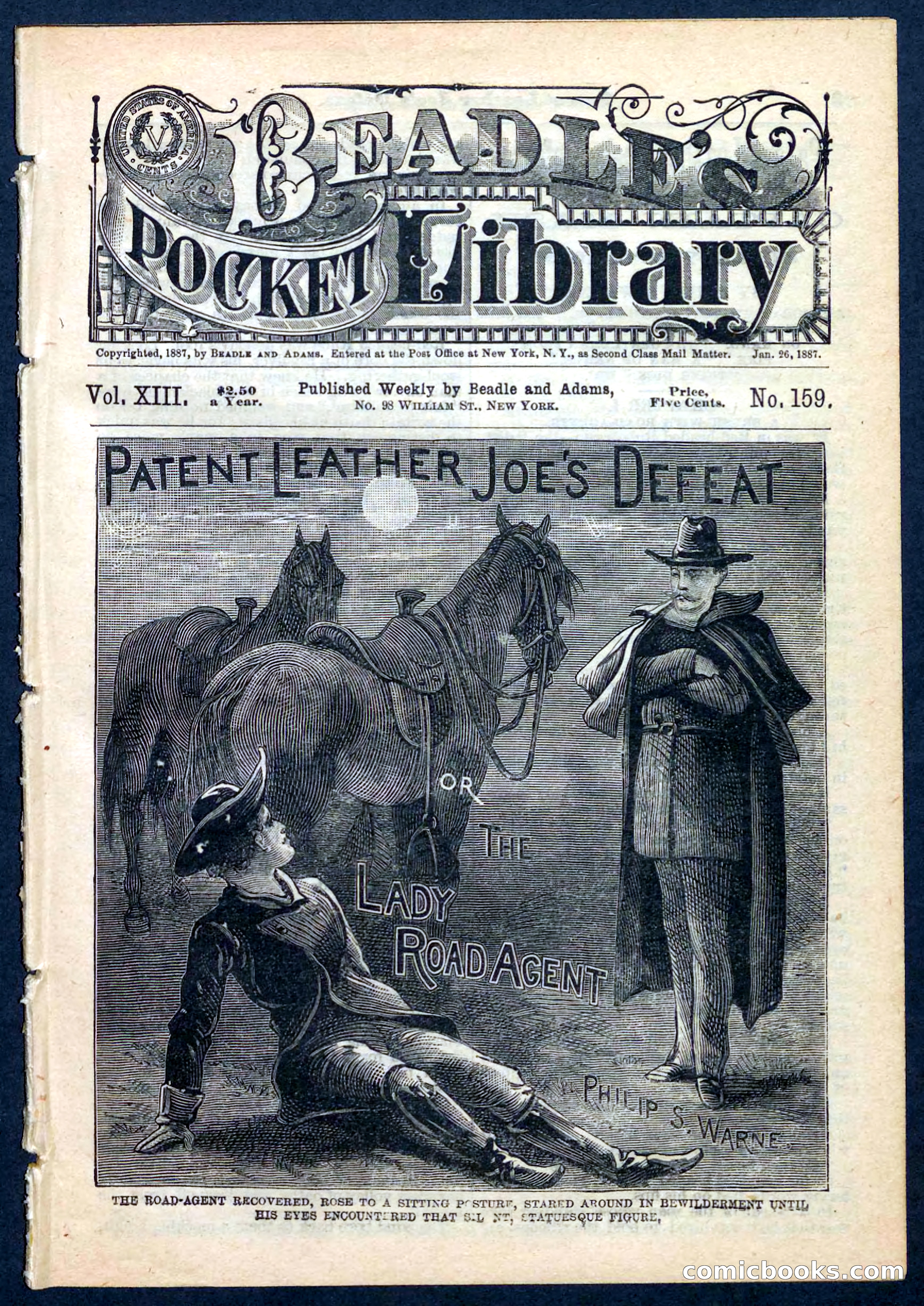 Beadle's Pocket Library No. 159 — page 1 of 32