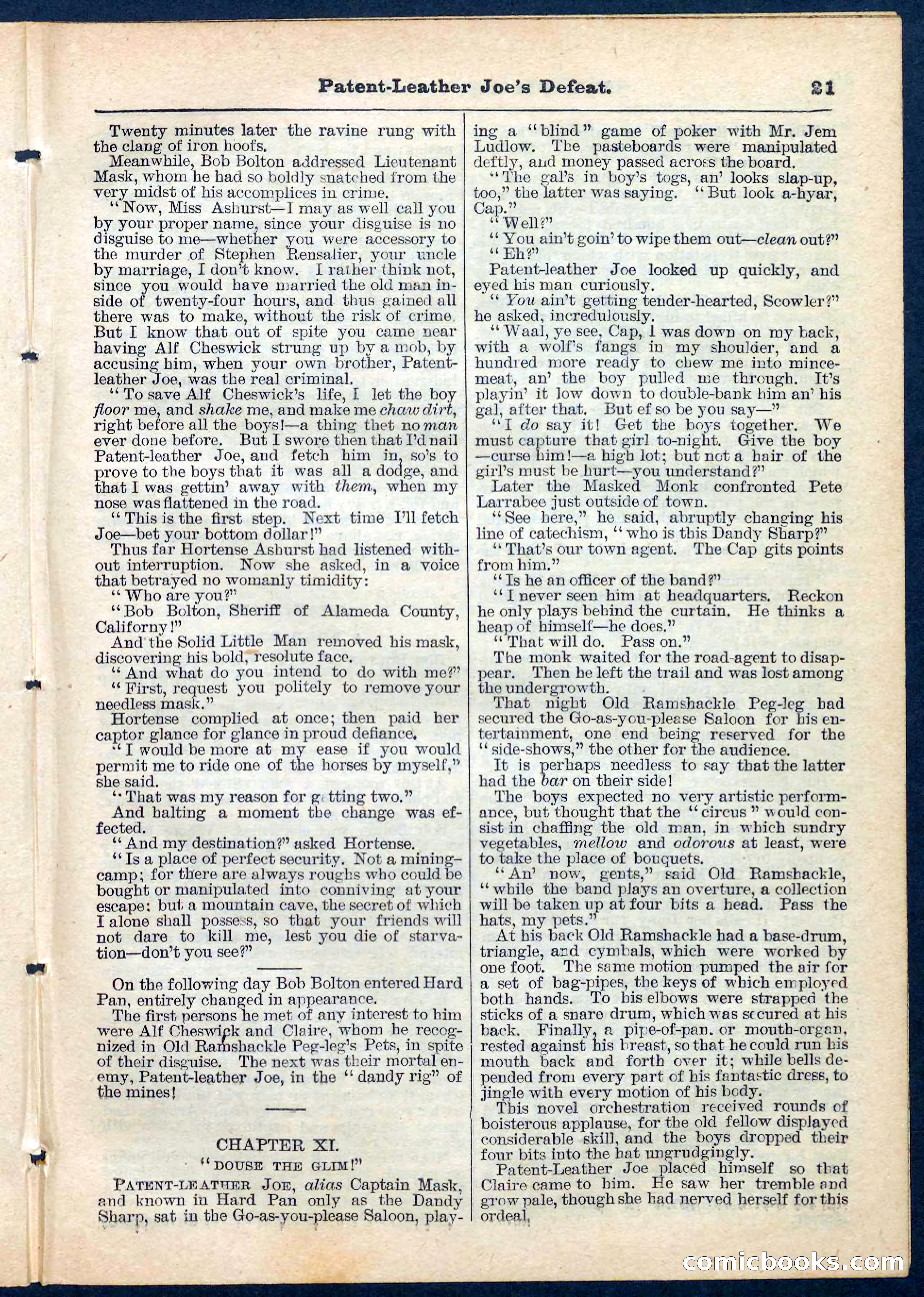 Beadle's Pocket Library No. 159 — page 21 of 32