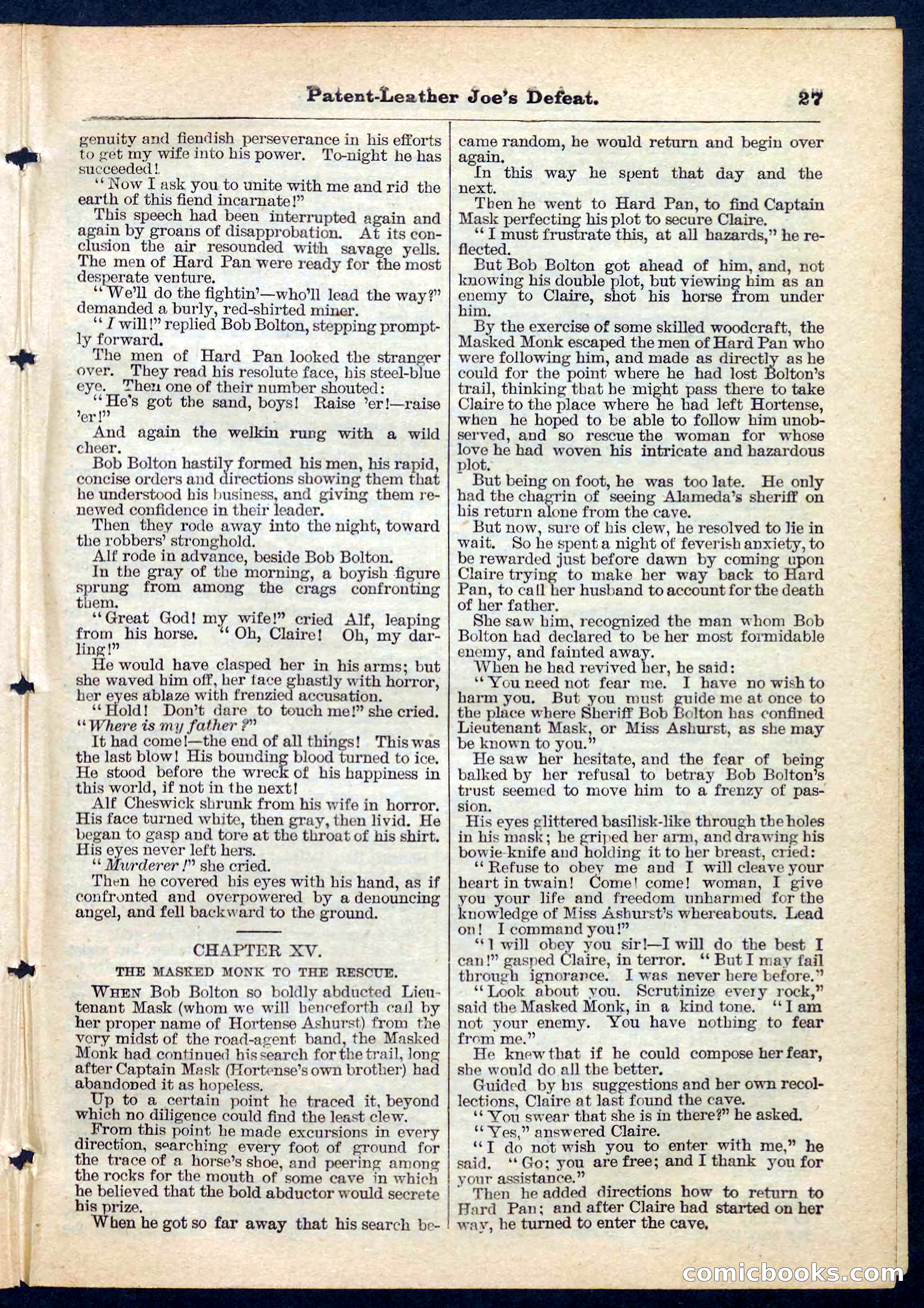 Beadle's Pocket Library No. 159 — page 27 of 32
