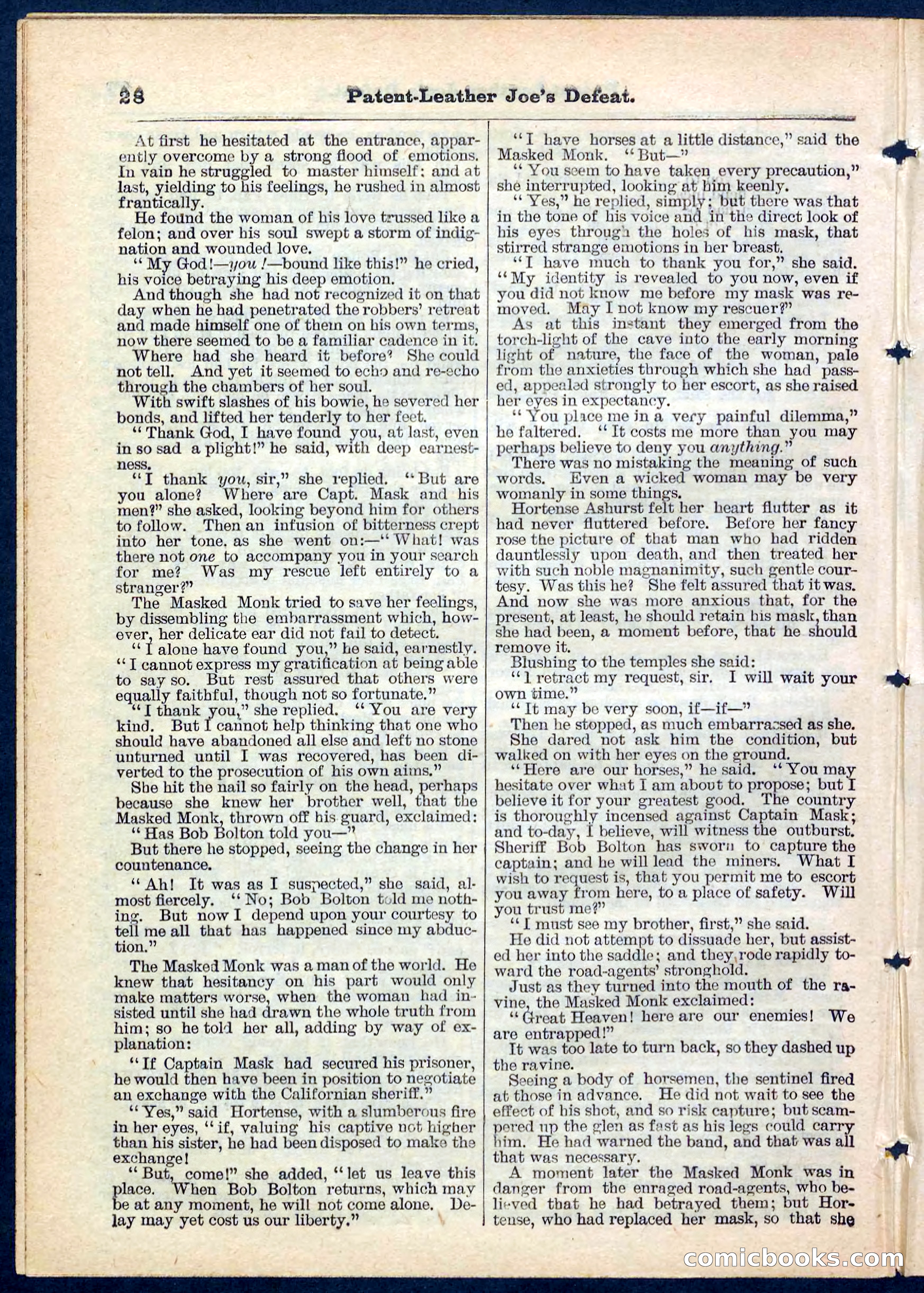 Beadle's Pocket Library No. 159 — page 28 of 32