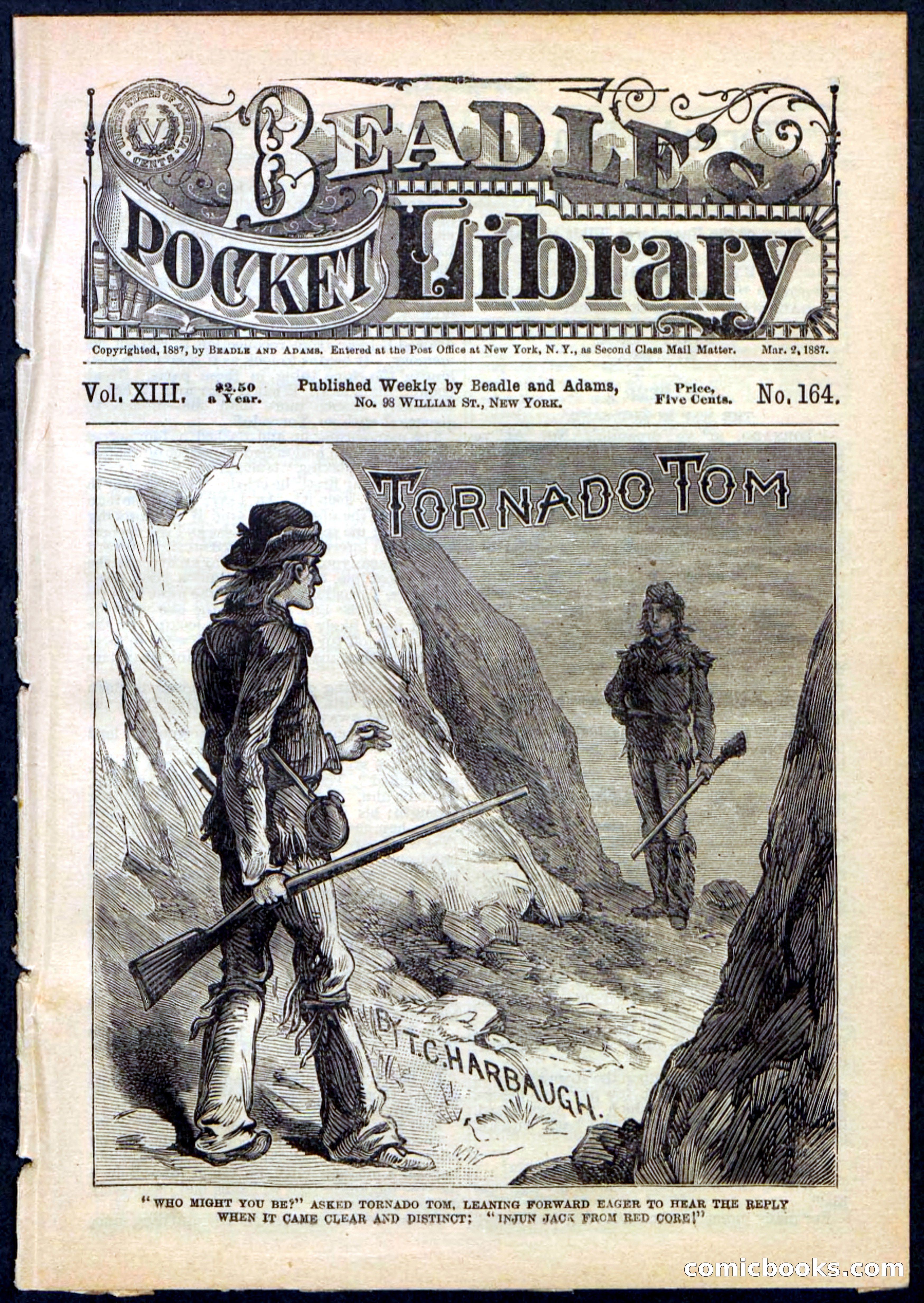 Beadle's Pocket Library No. 164 — page 1 of 32