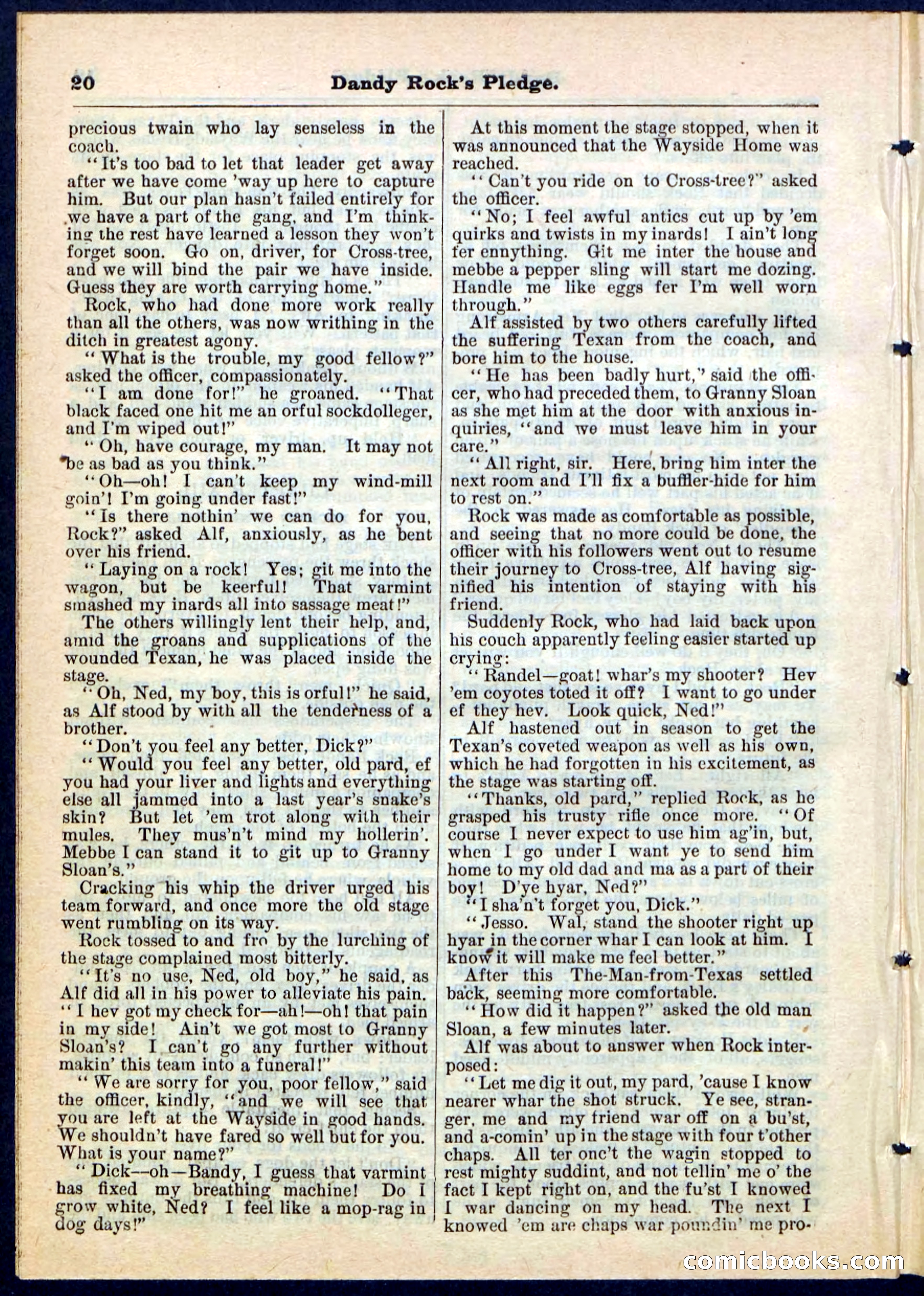 Beadle's Pocket Library No. 167 — page 20 of 32