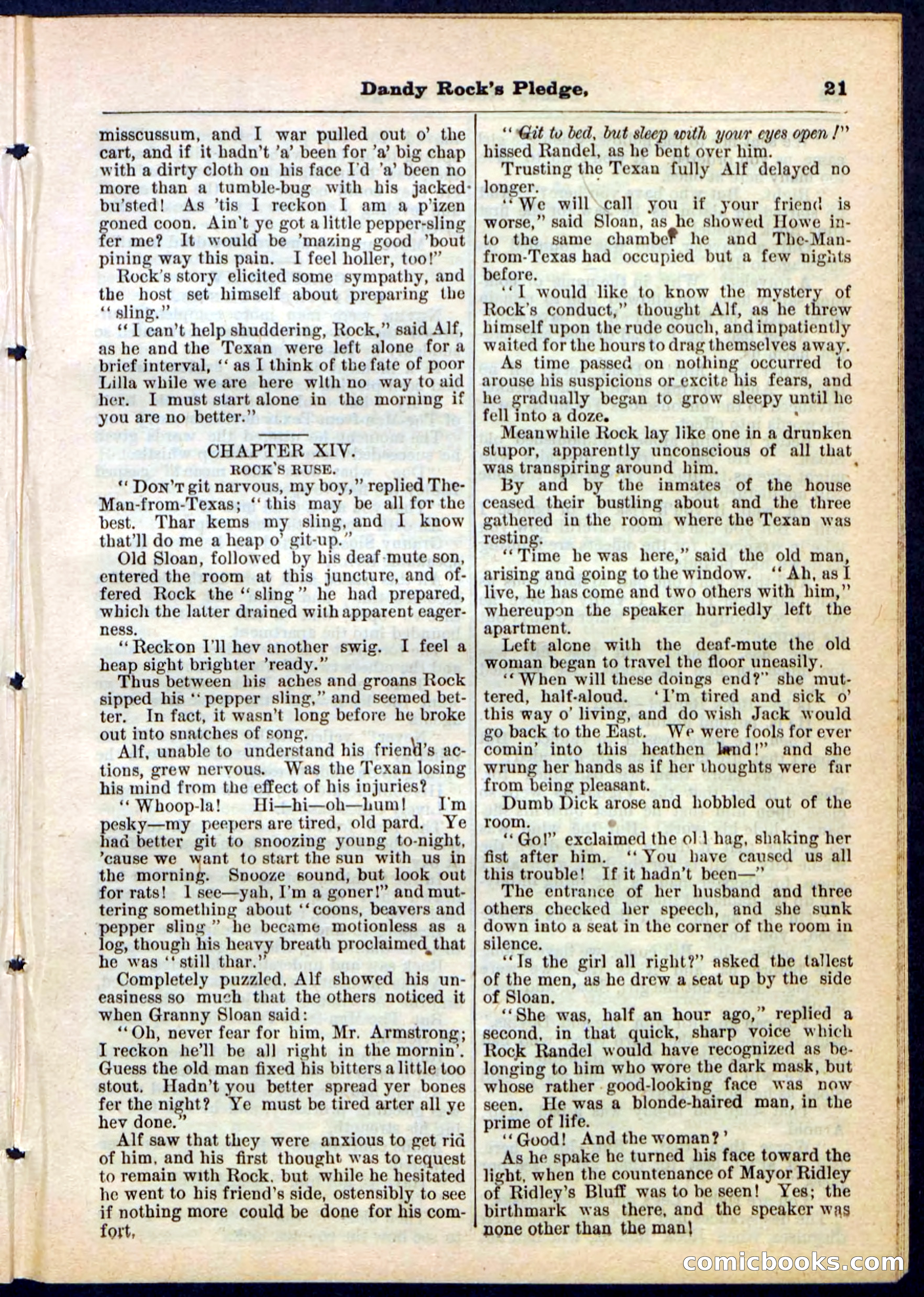 Beadle's Pocket Library No. 167 — page 21 of 32