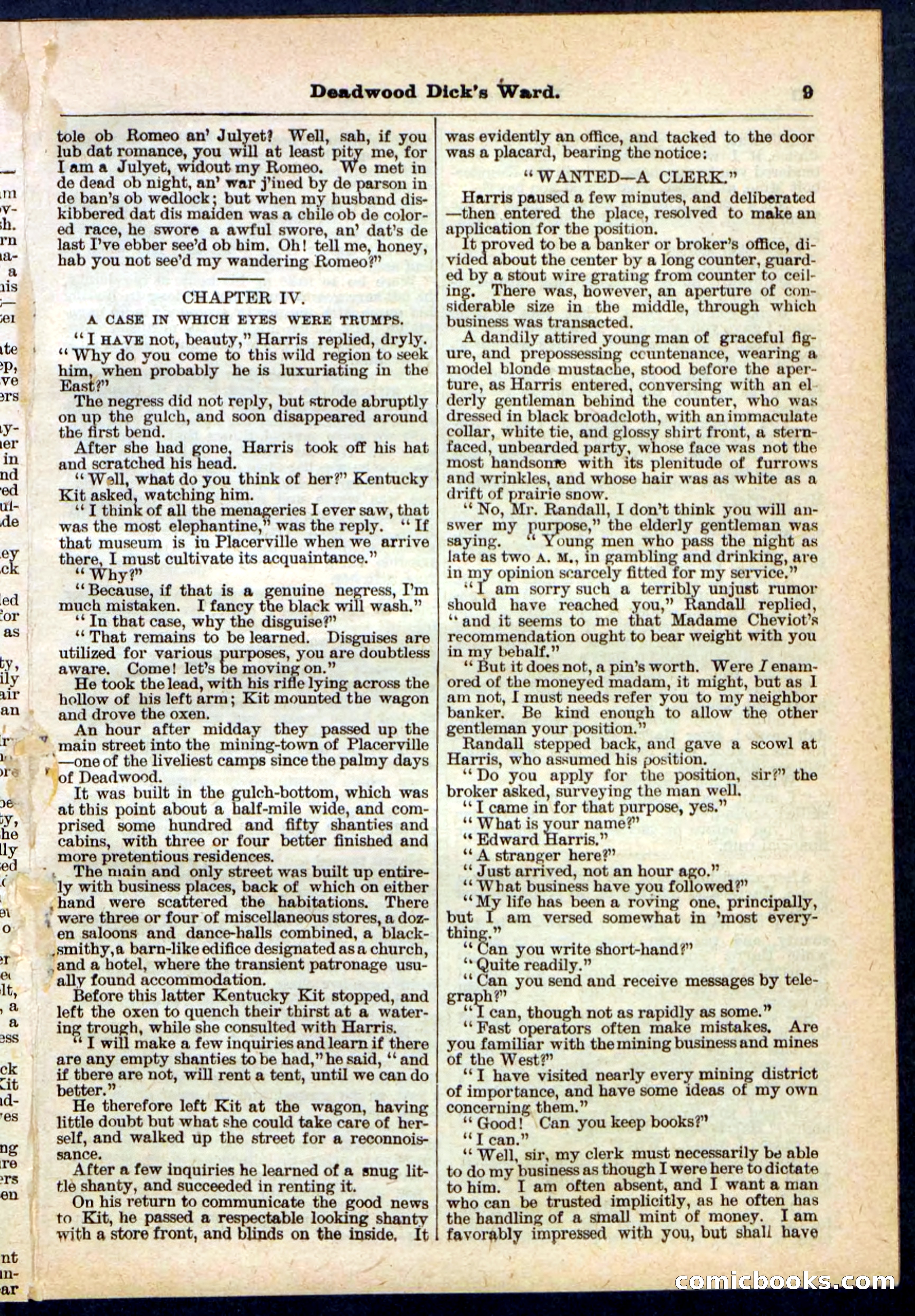Beadle's Pocket Library No. 168 — page 9 of 32