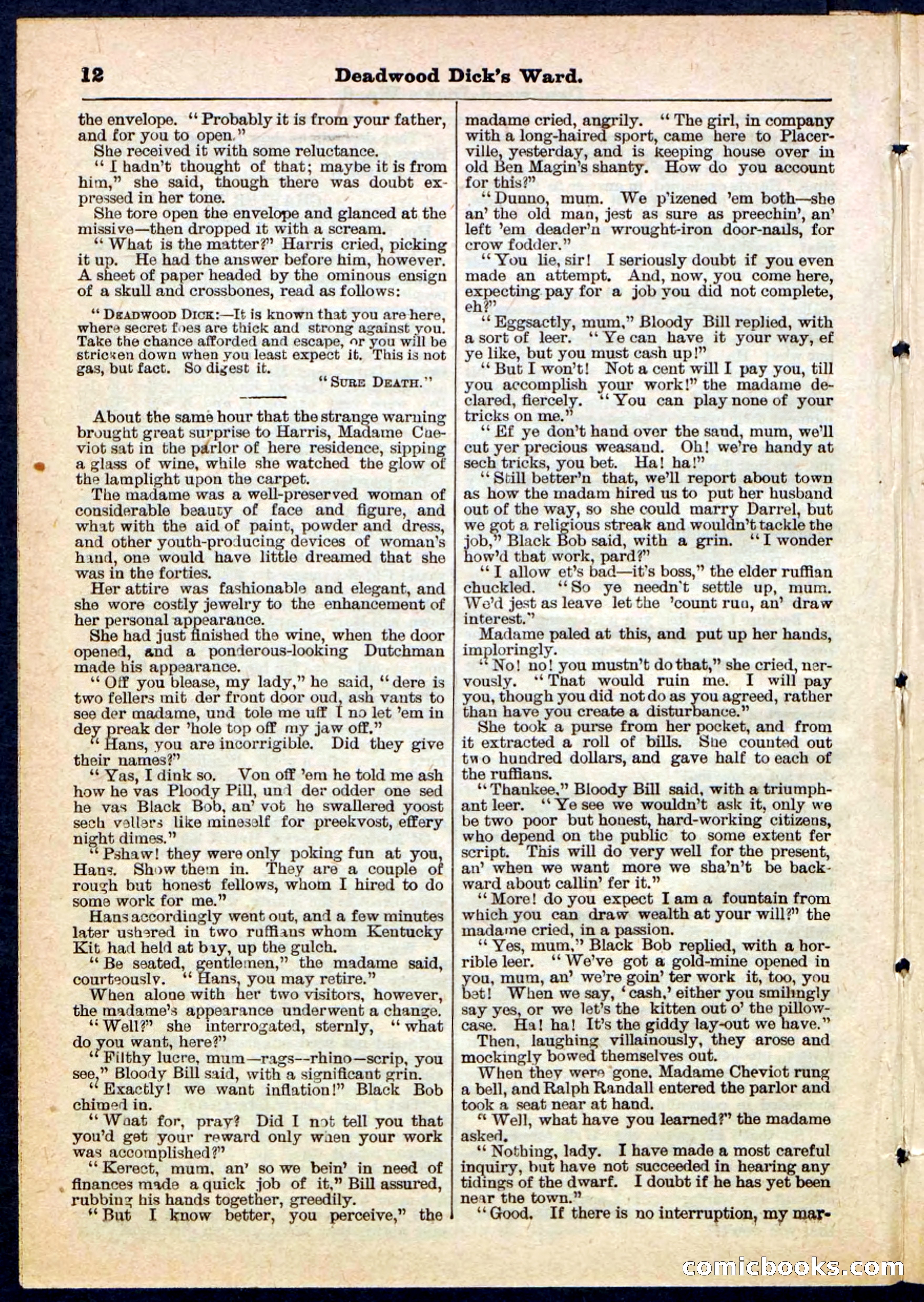 Beadle's Pocket Library No. 168 — page 12 of 32