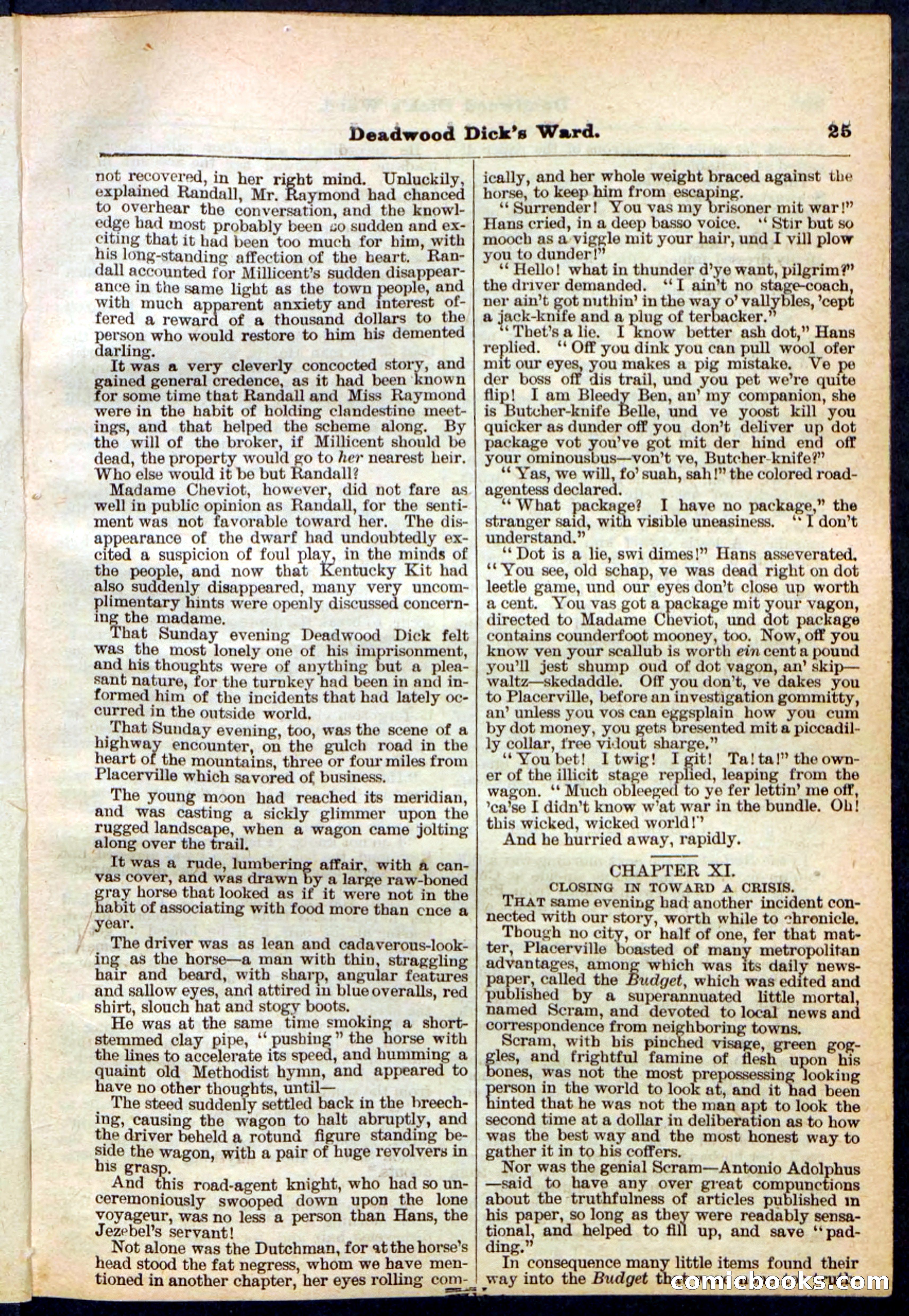 Beadle's Pocket Library No. 168 — page 25 of 32