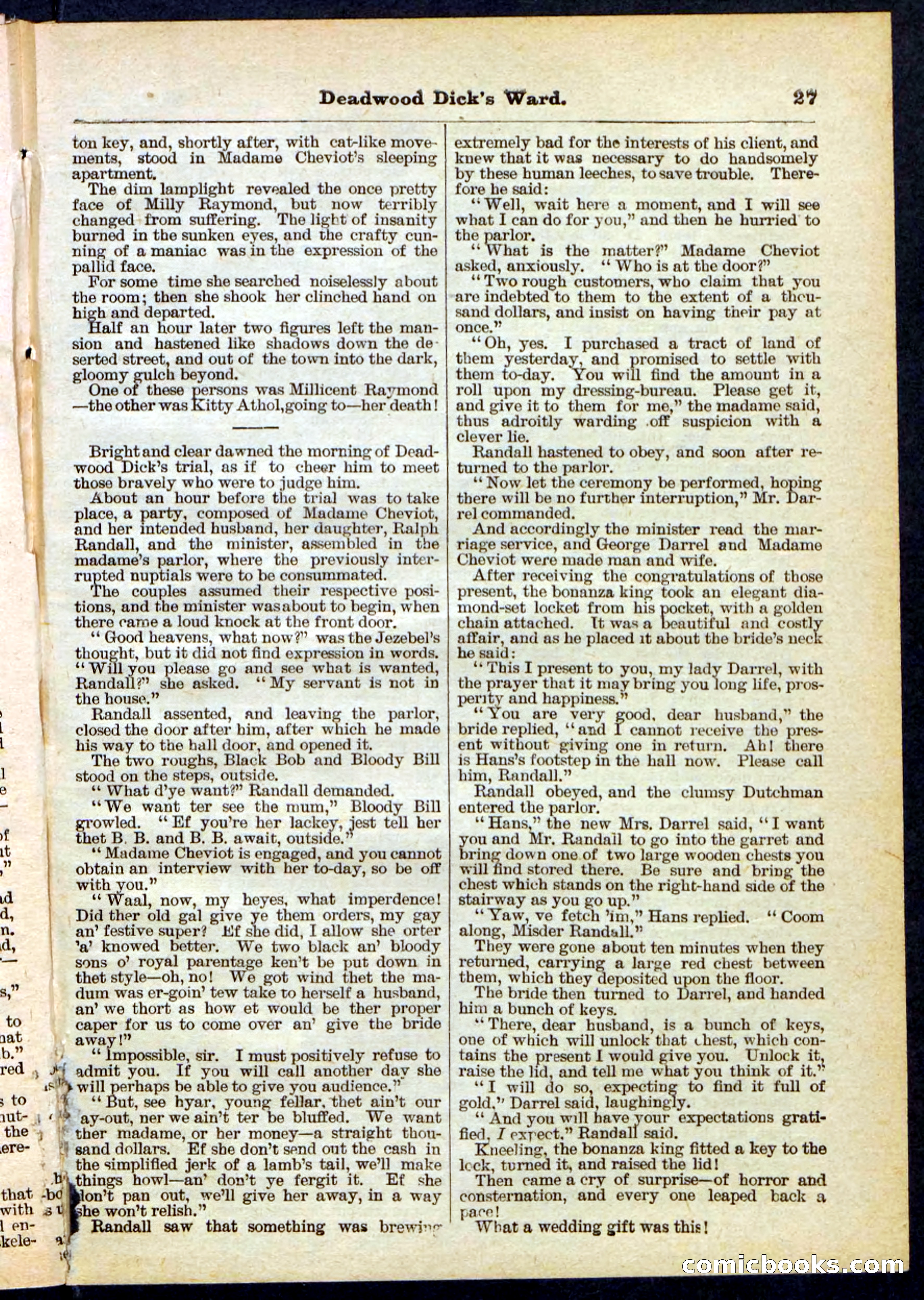 Beadle's Pocket Library No. 168 — page 27 of 32