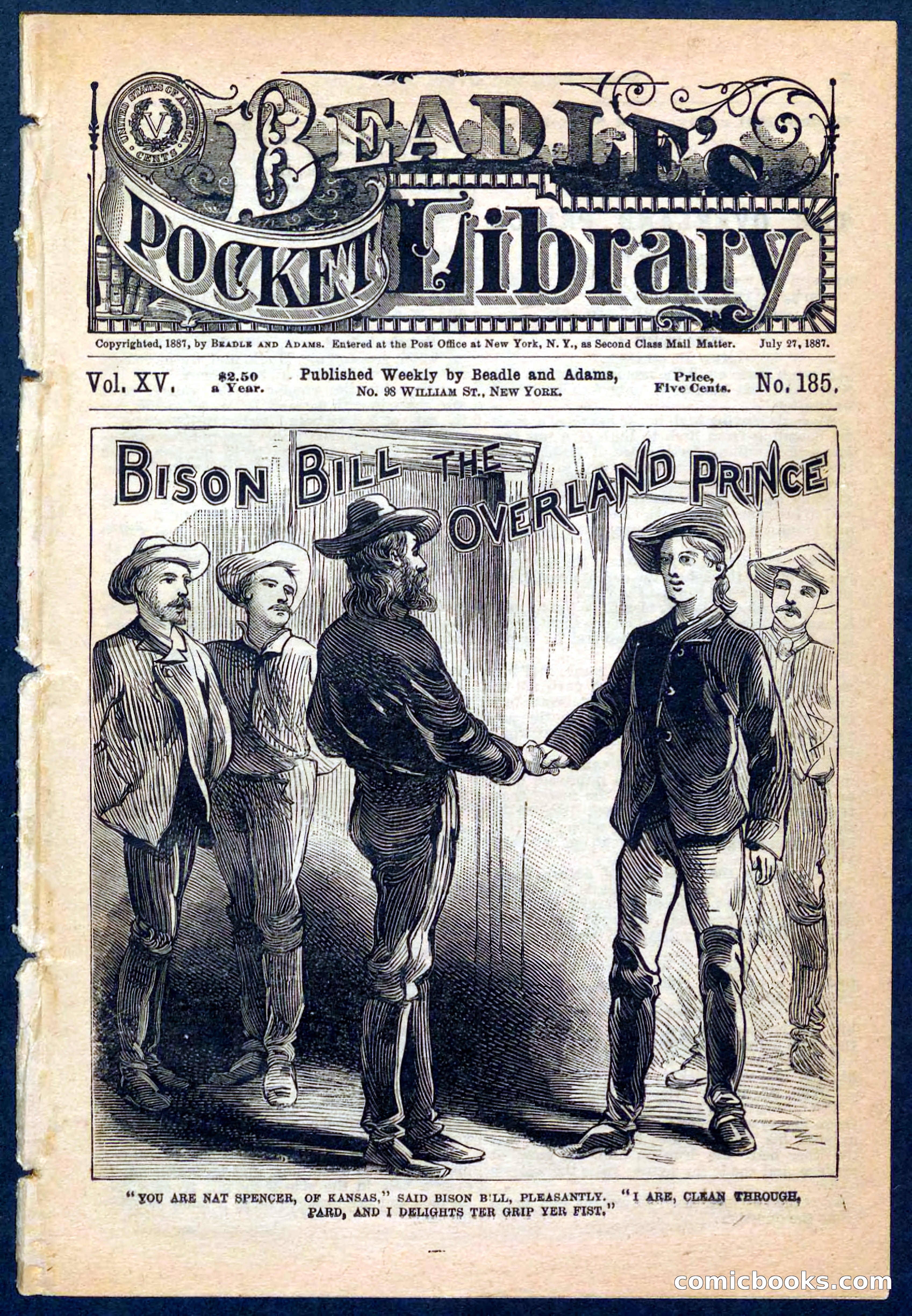 Beadle's Pocket Library No. 185 — page 1 of 32