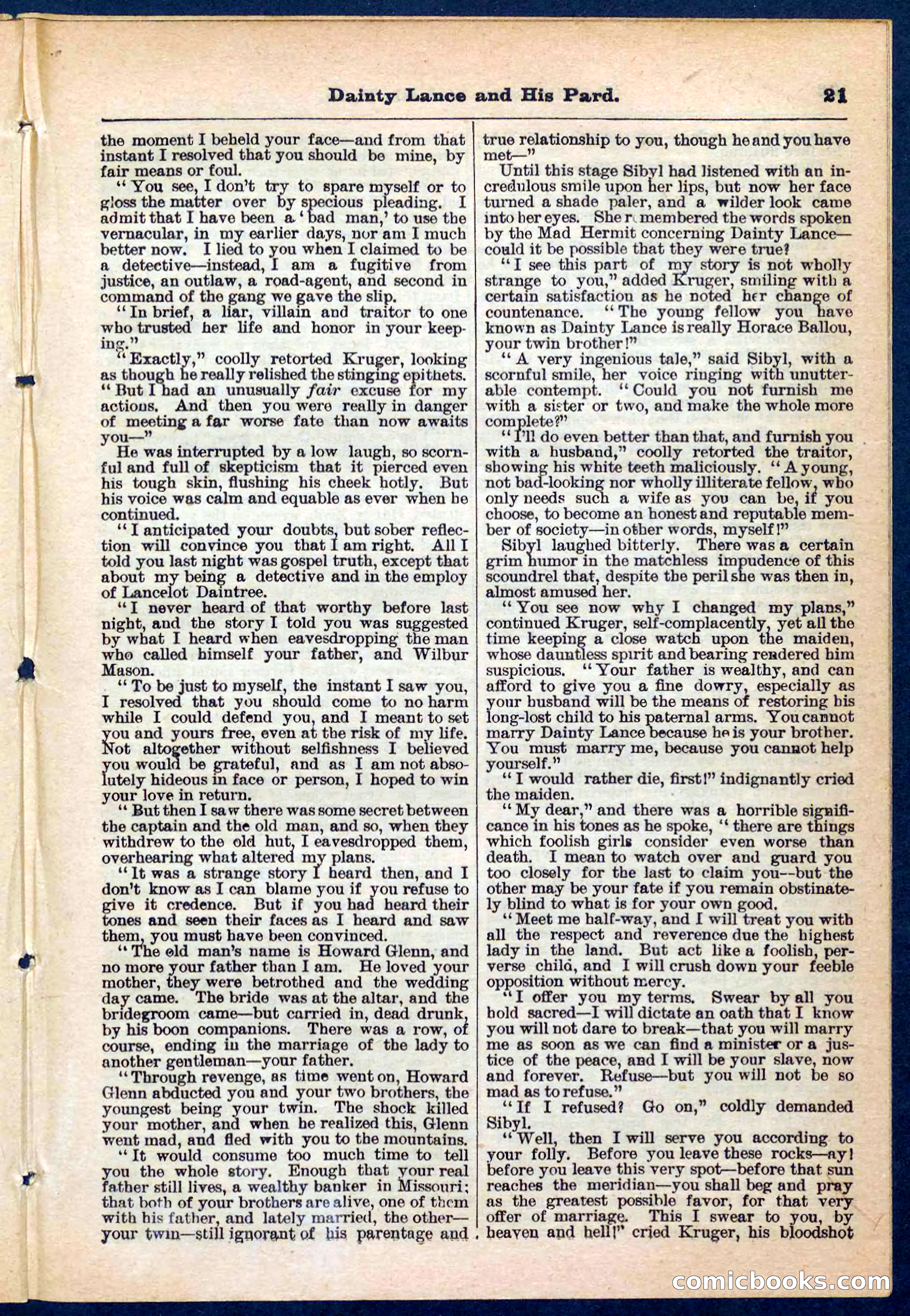 Beadle's Pocket Library No. 186 — page 21 of 32