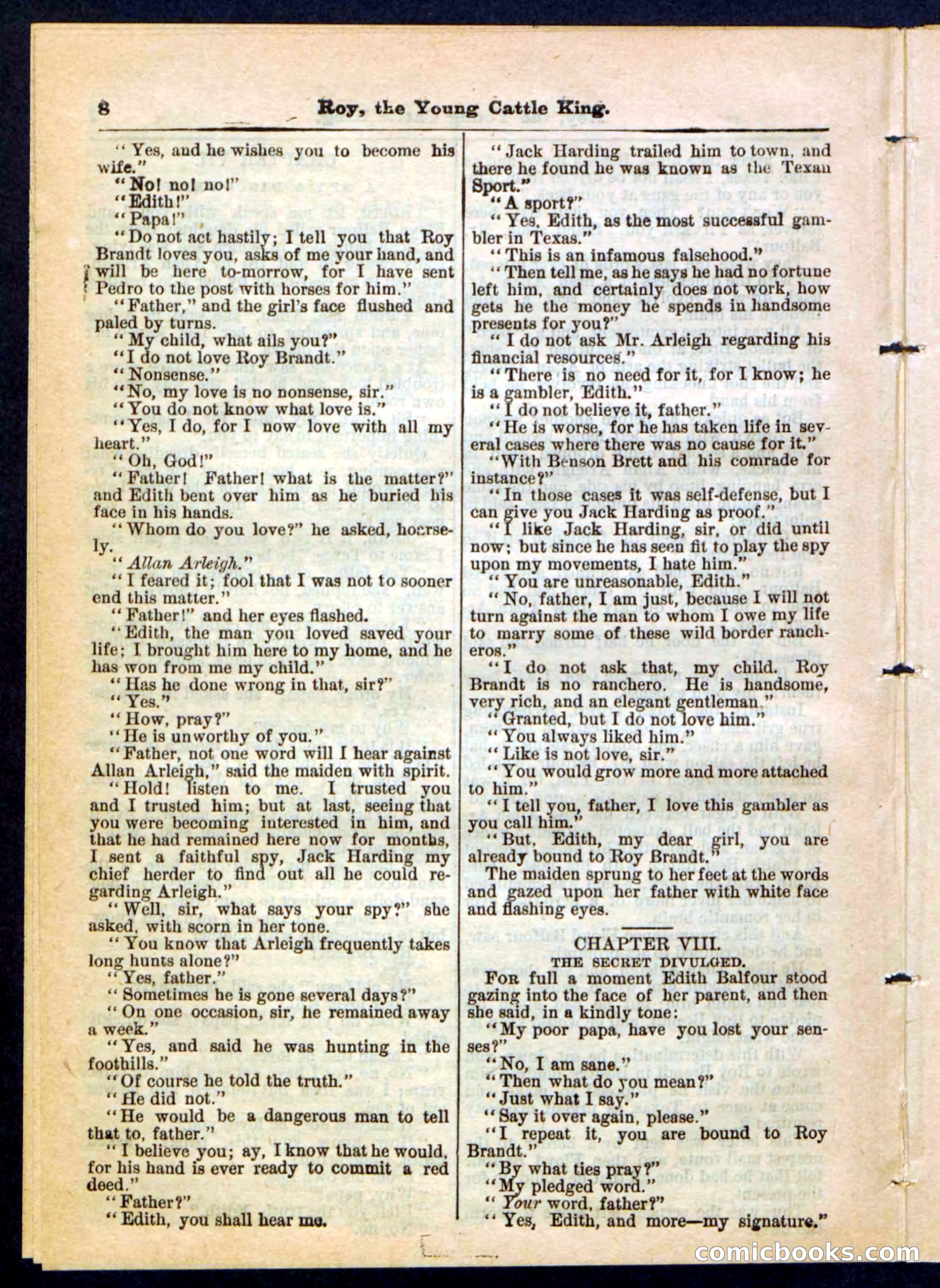 Beadle's Pocket Library, No. 197 — page 8 of 32