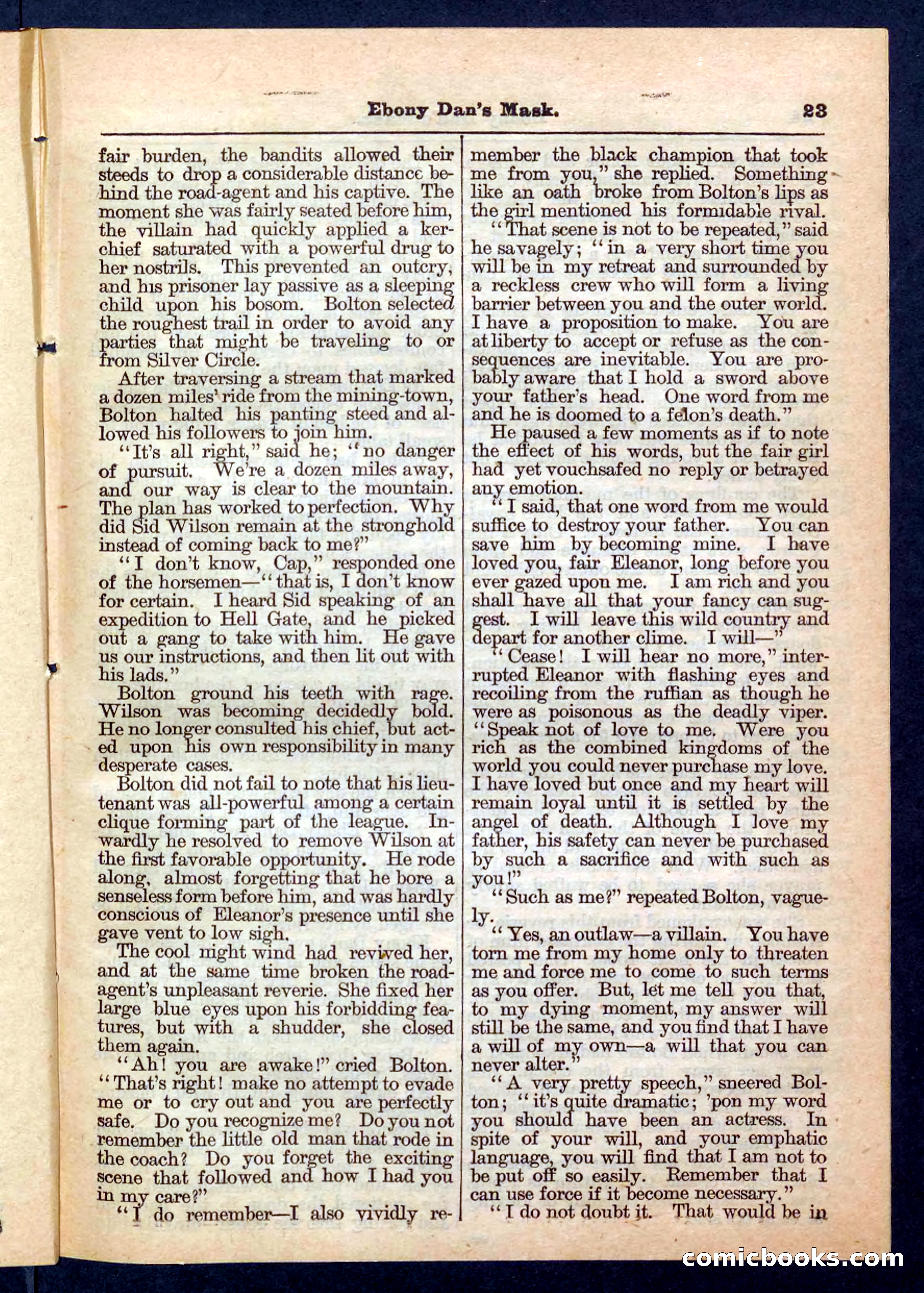 Beadle's Pocket Library No. 198 — page 23 of 32