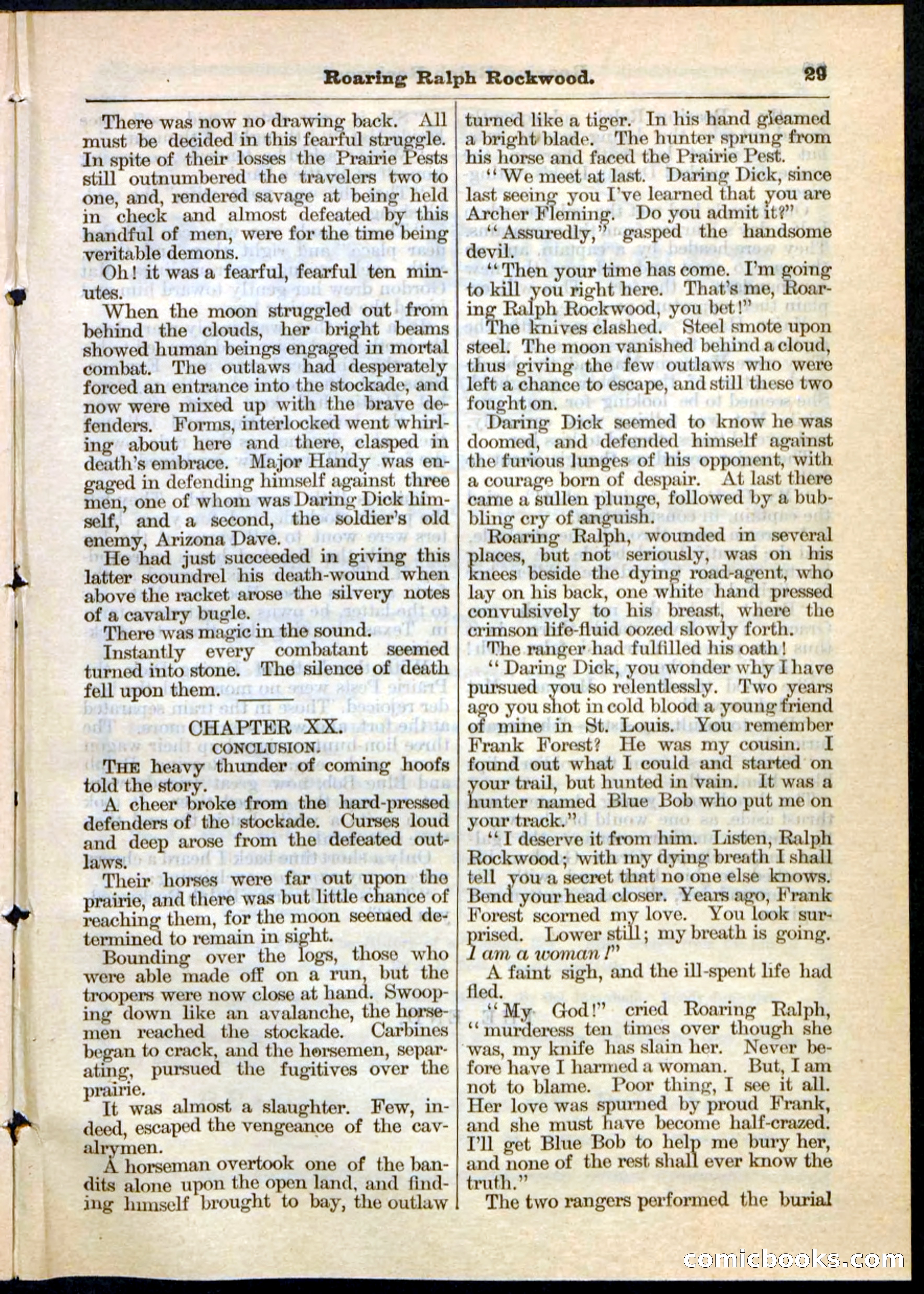 Beadle's Pocket Library No. 20 — page 29 of 32