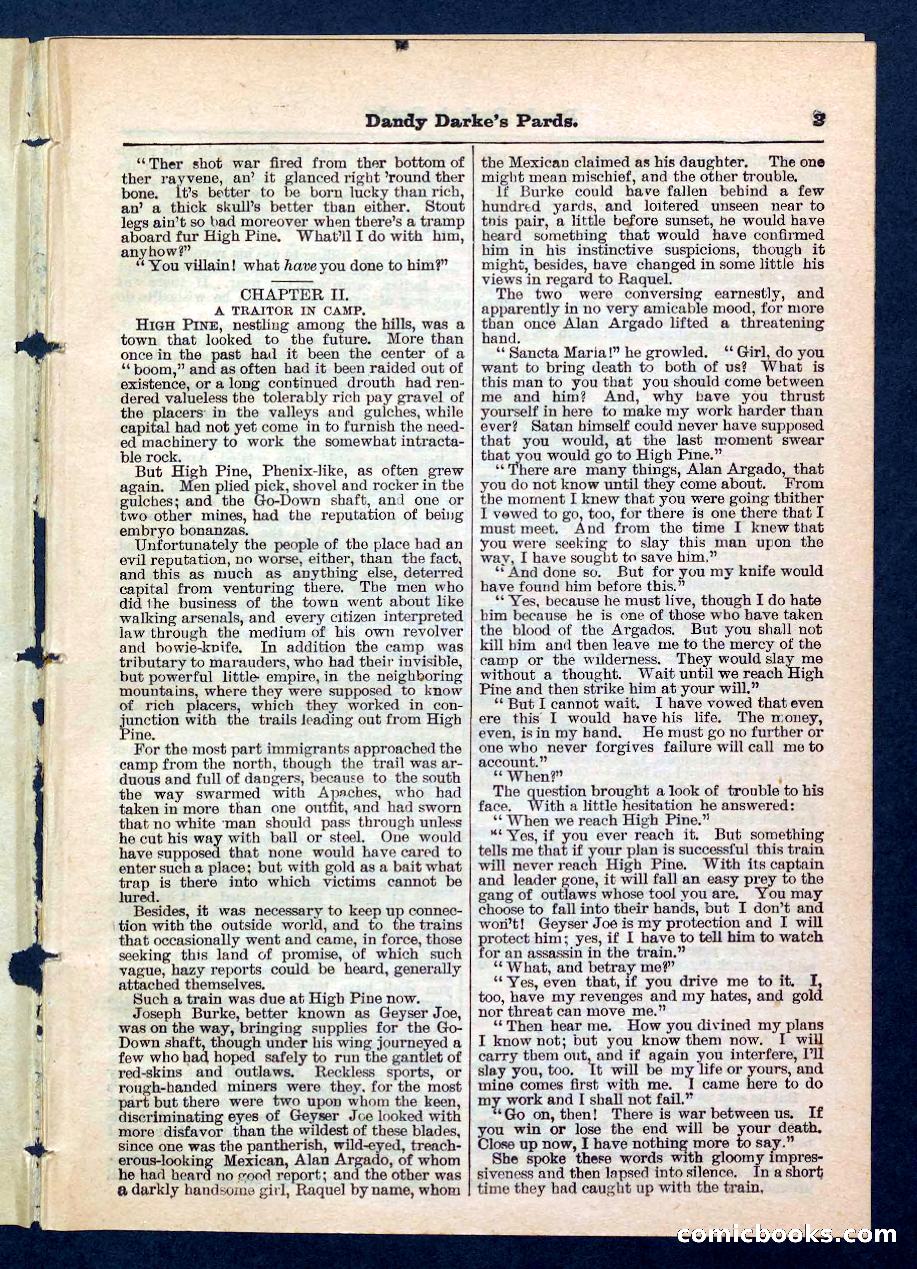 Beadle's Pocket Library No. 201: Dandy Darke's Pards — page 3 of 32