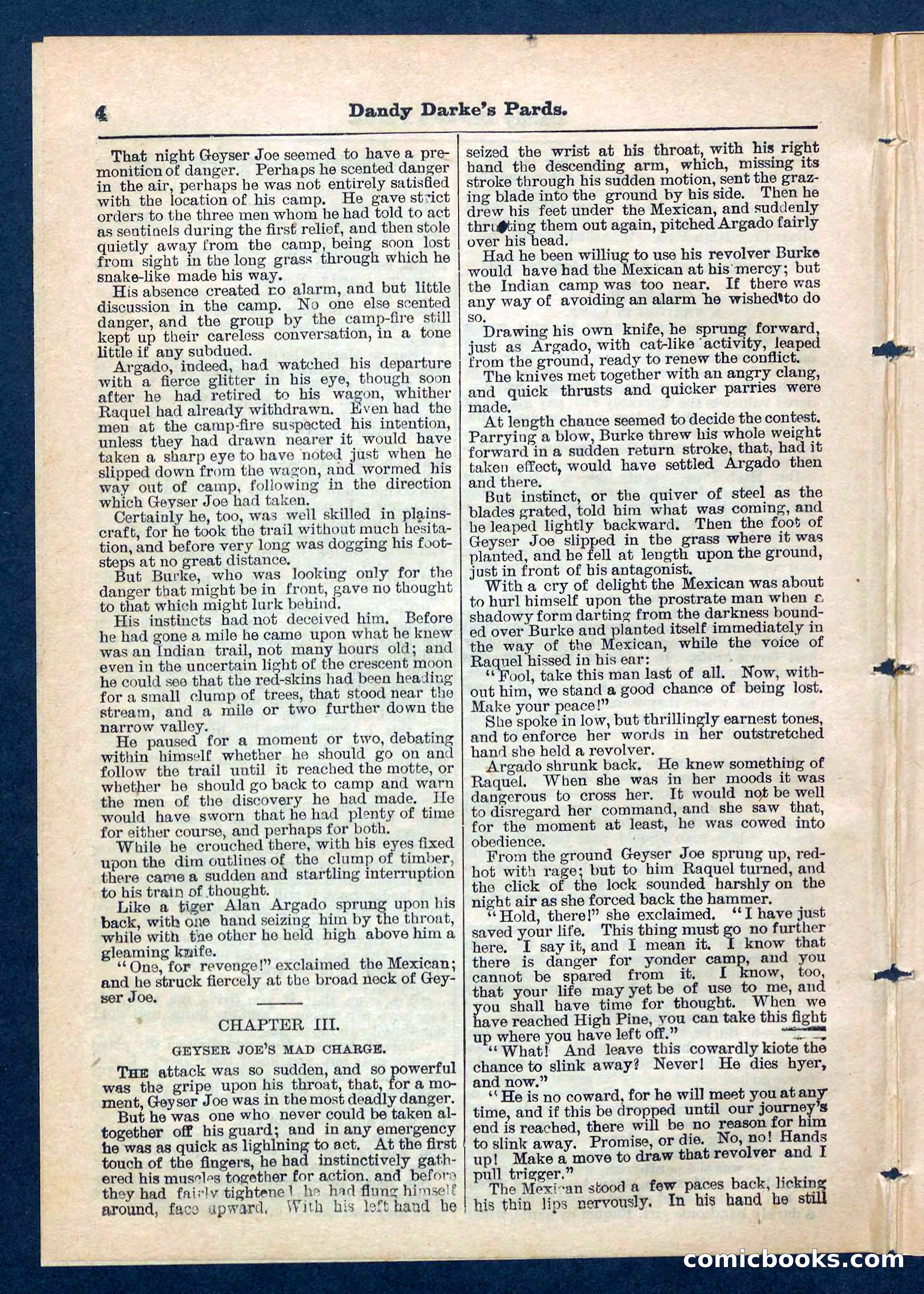 Beadle's Pocket Library No. 201: Dandy Darke's Pards — page 4 of 32