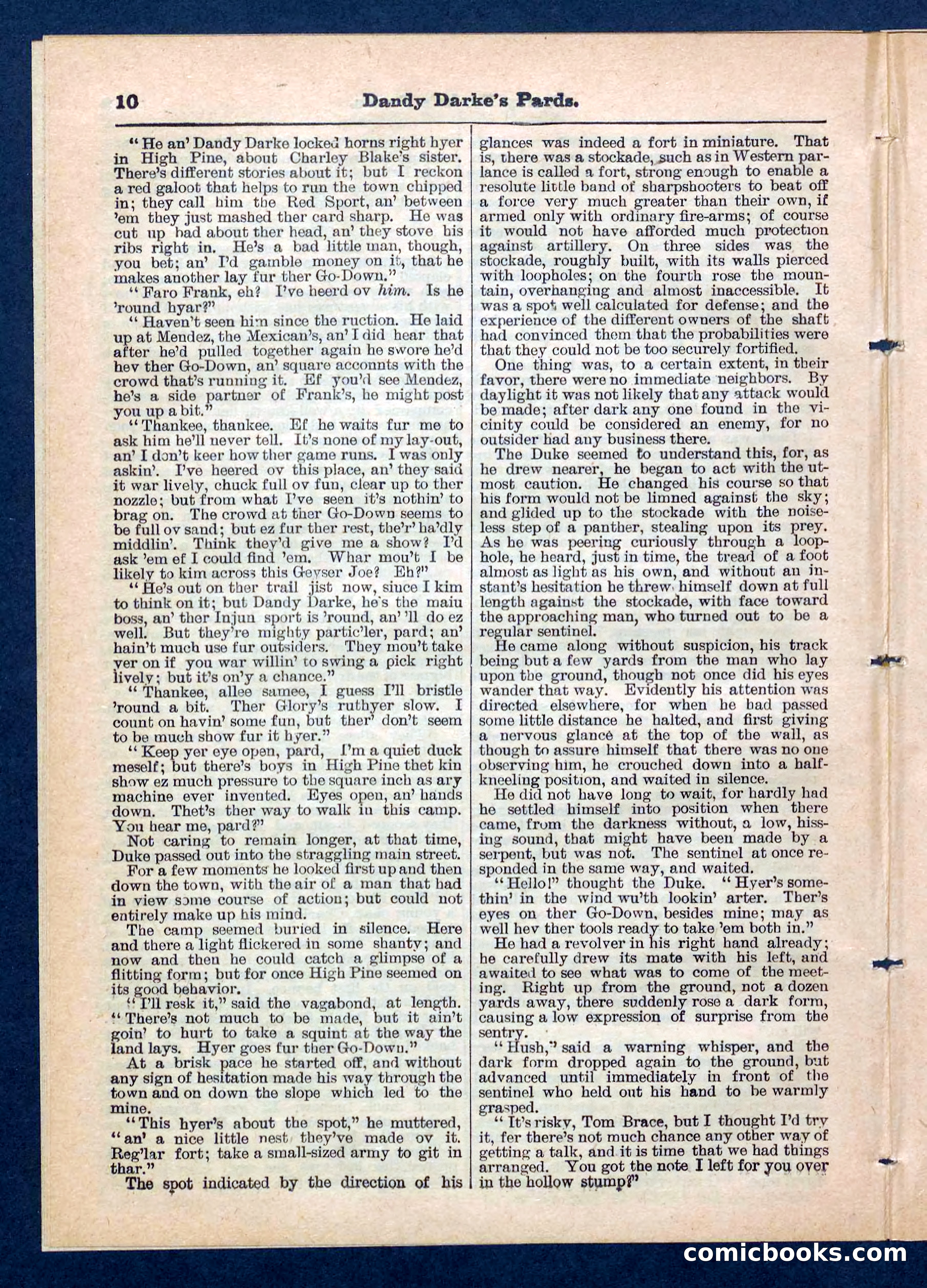 Beadle's Pocket Library No. 201: Dandy Darke's Pards — page 10 of 32