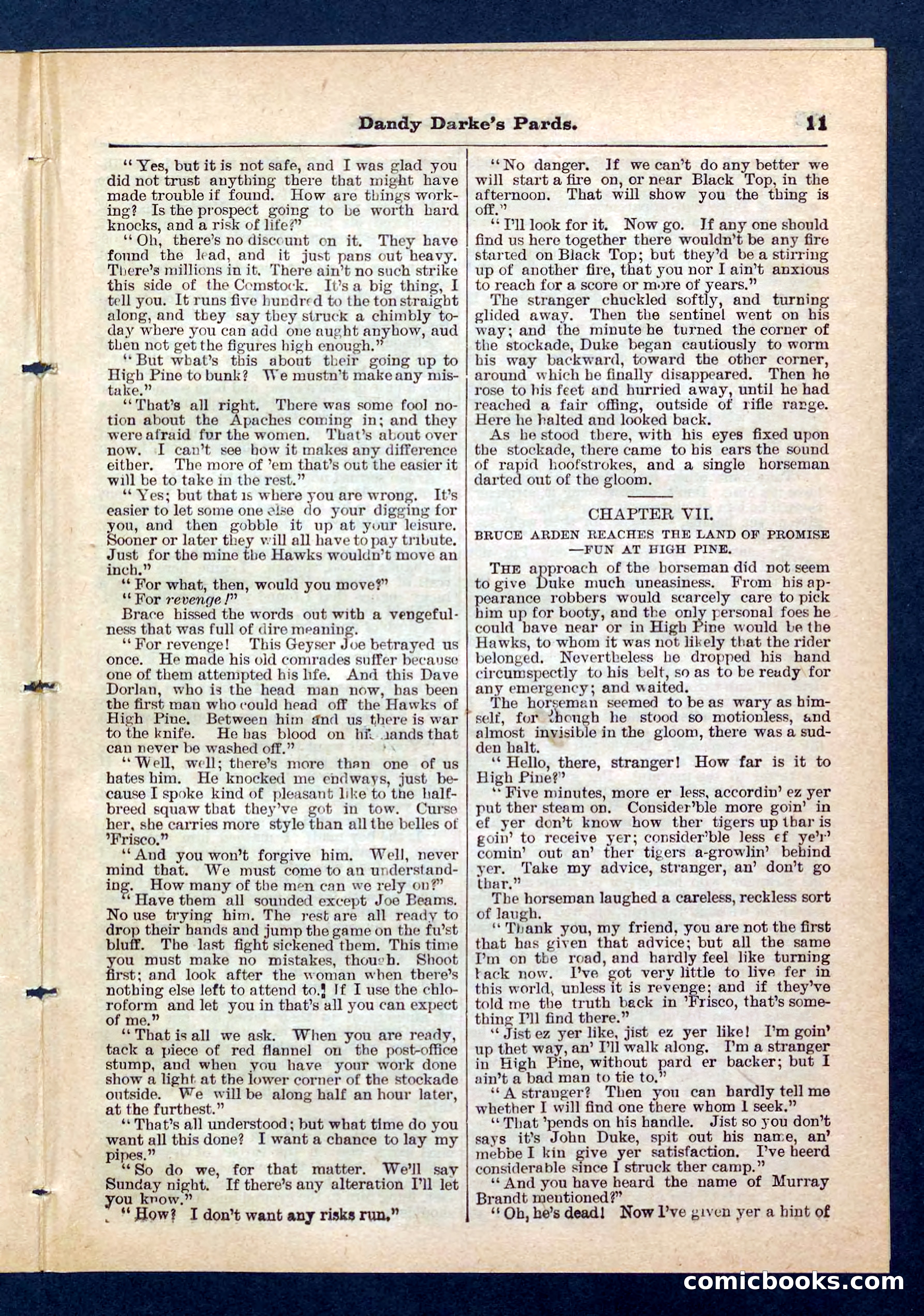 Beadle's Pocket Library No. 201: Dandy Darke's Pards — page 11 of 32