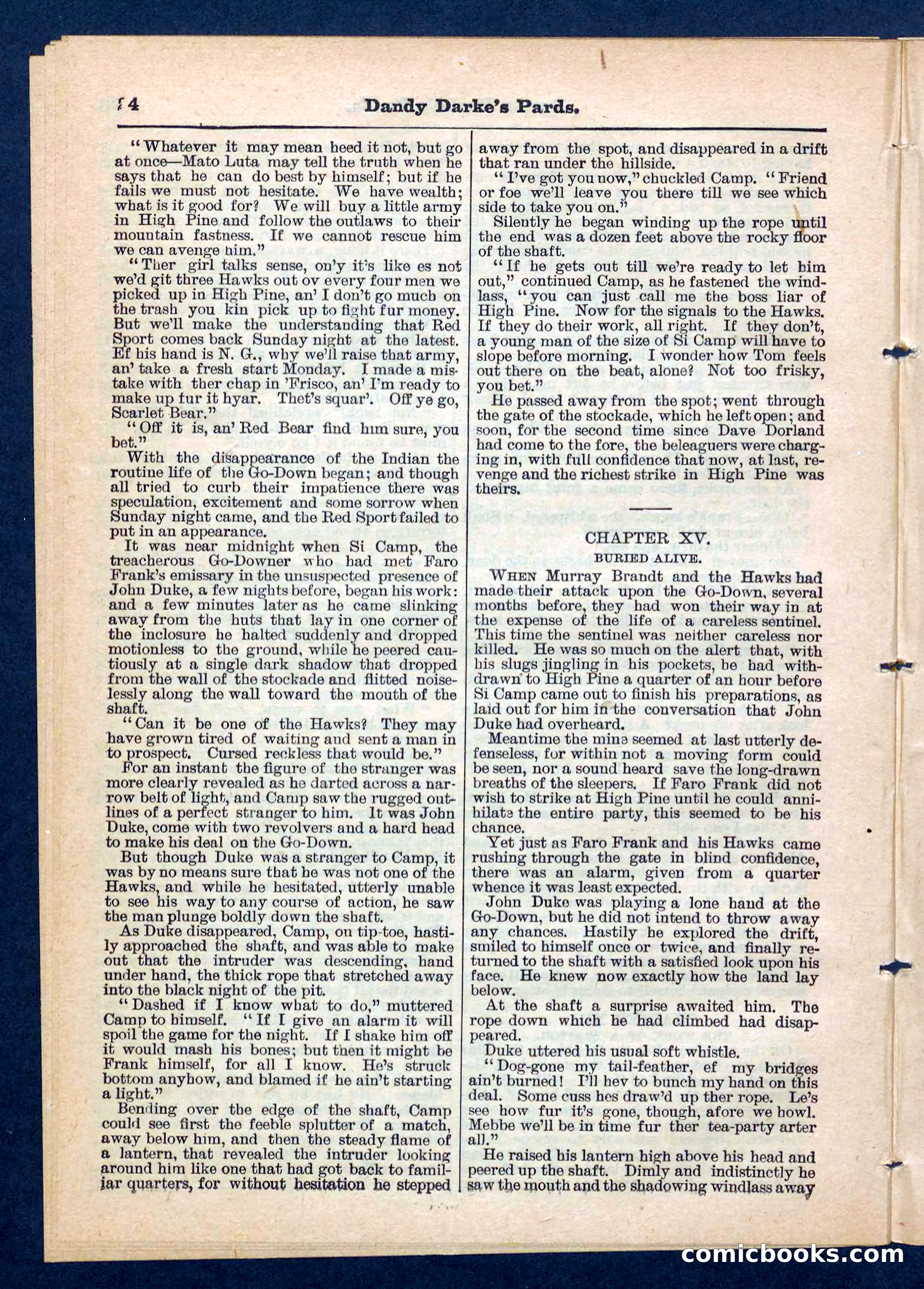 Beadle's Pocket Library No. 201: Dandy Darke's Pards — page 24 of 32