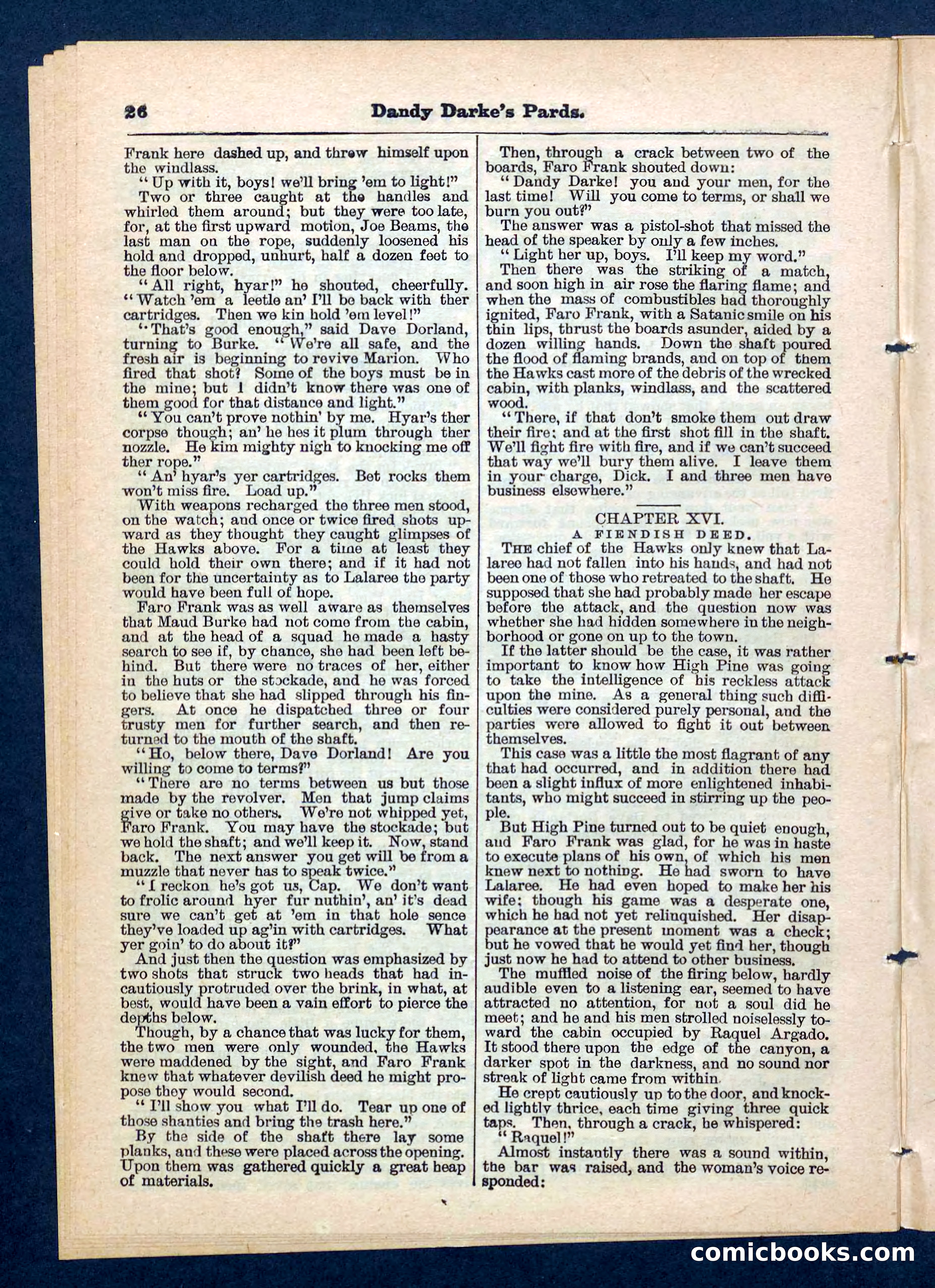 Beadle's Pocket Library No. 201: Dandy Darke's Pards — page 26 of 32