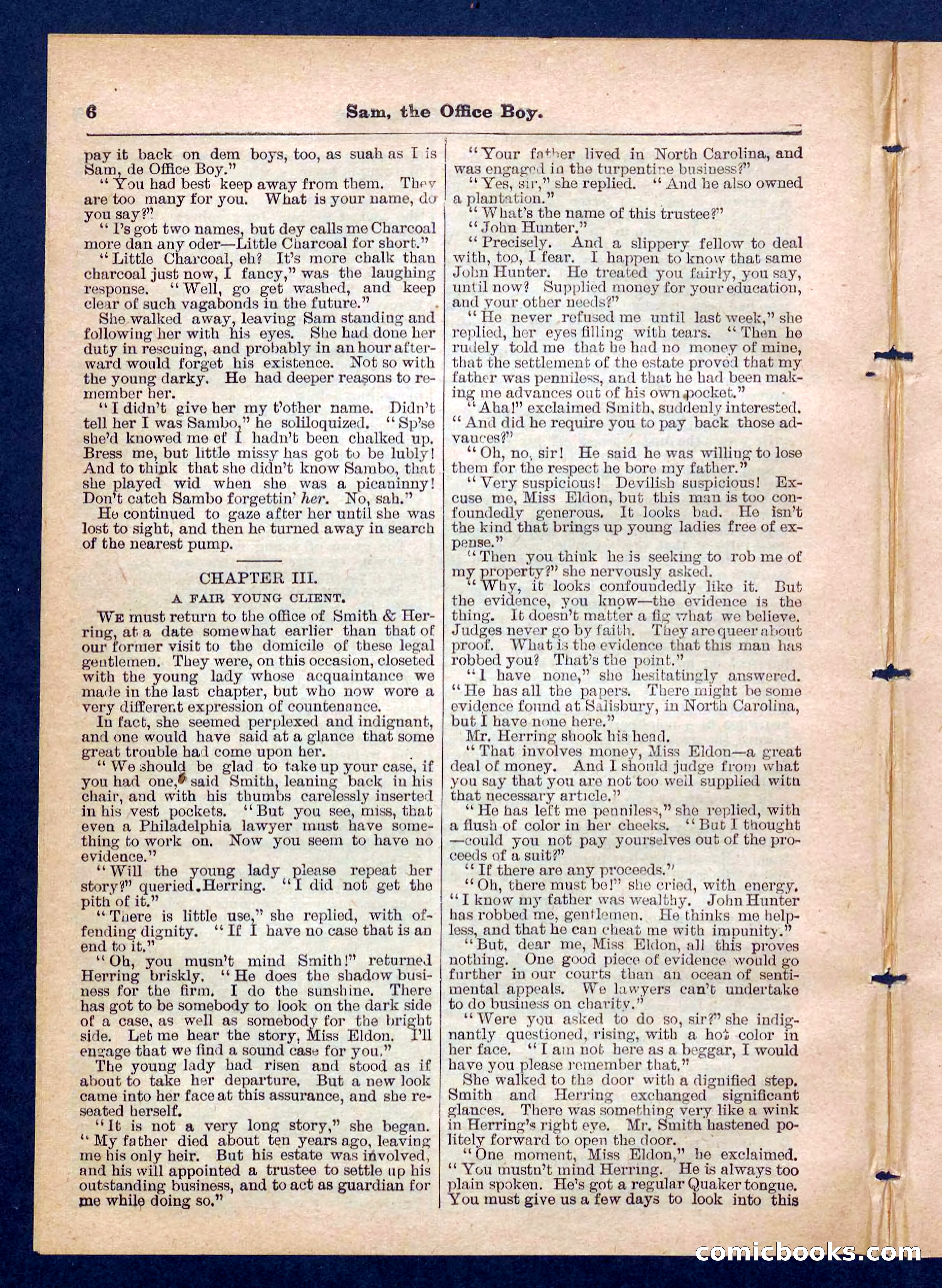 Beadle's Pocket Library, No. 203 — page 6 of 32
