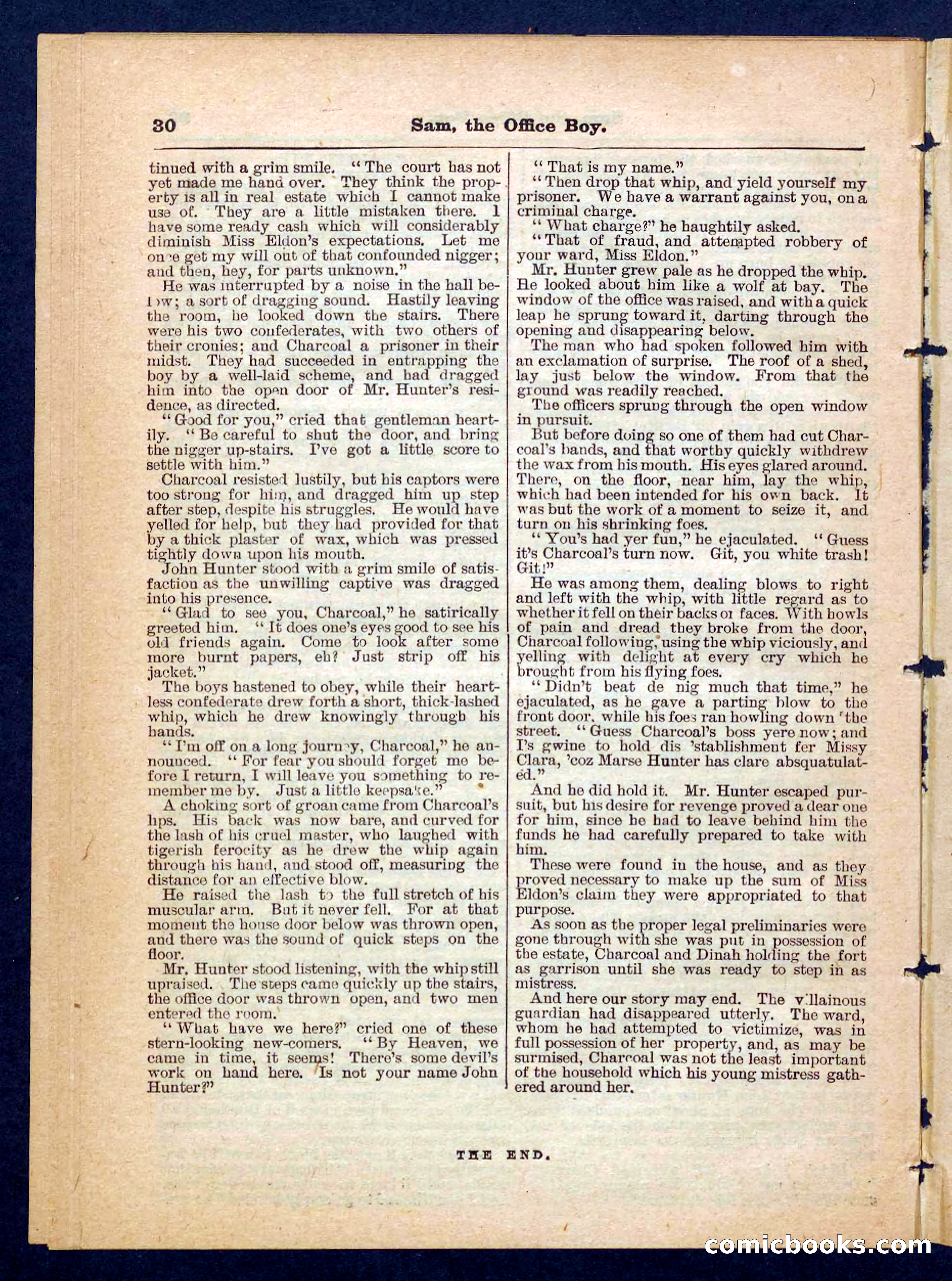 Beadle's Pocket Library, No. 203 — page 30 of 32