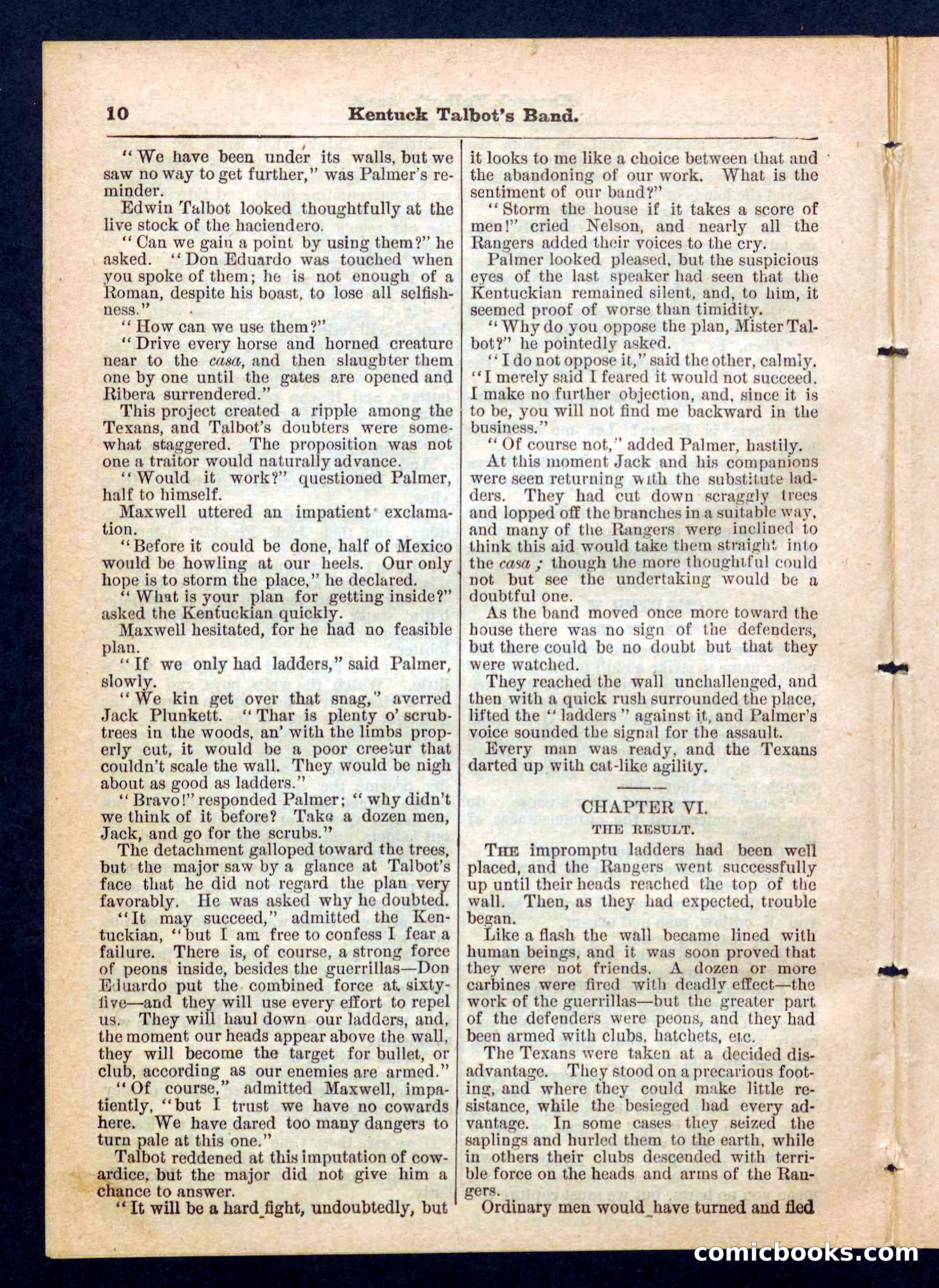 Beadle's Pocket Library, No. 207: 'Kentucky Talbot's Band' — page 10 of 32