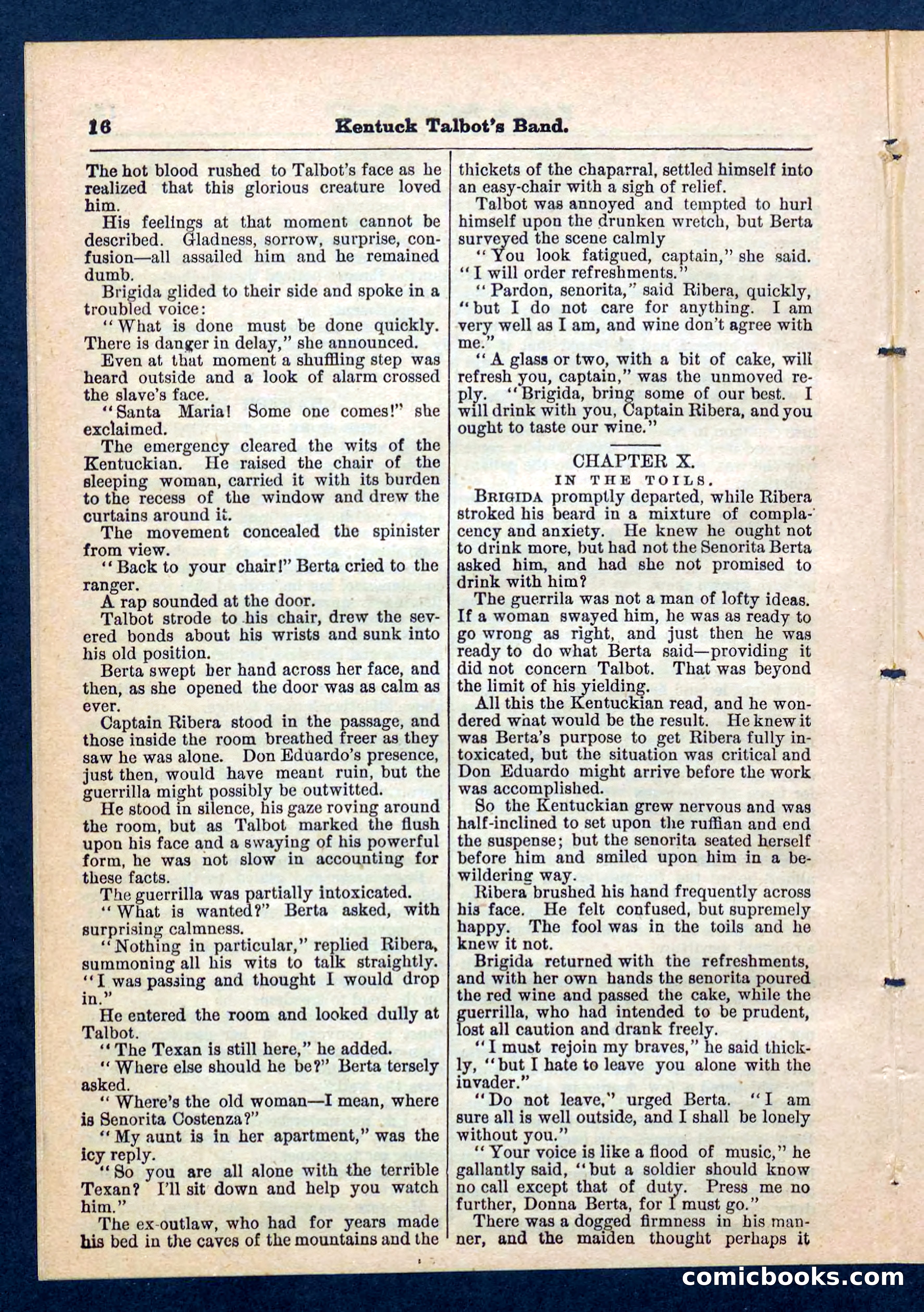 Beadle's Pocket Library, No. 207: 'Kentucky Talbot's Band' — page 16 of 32