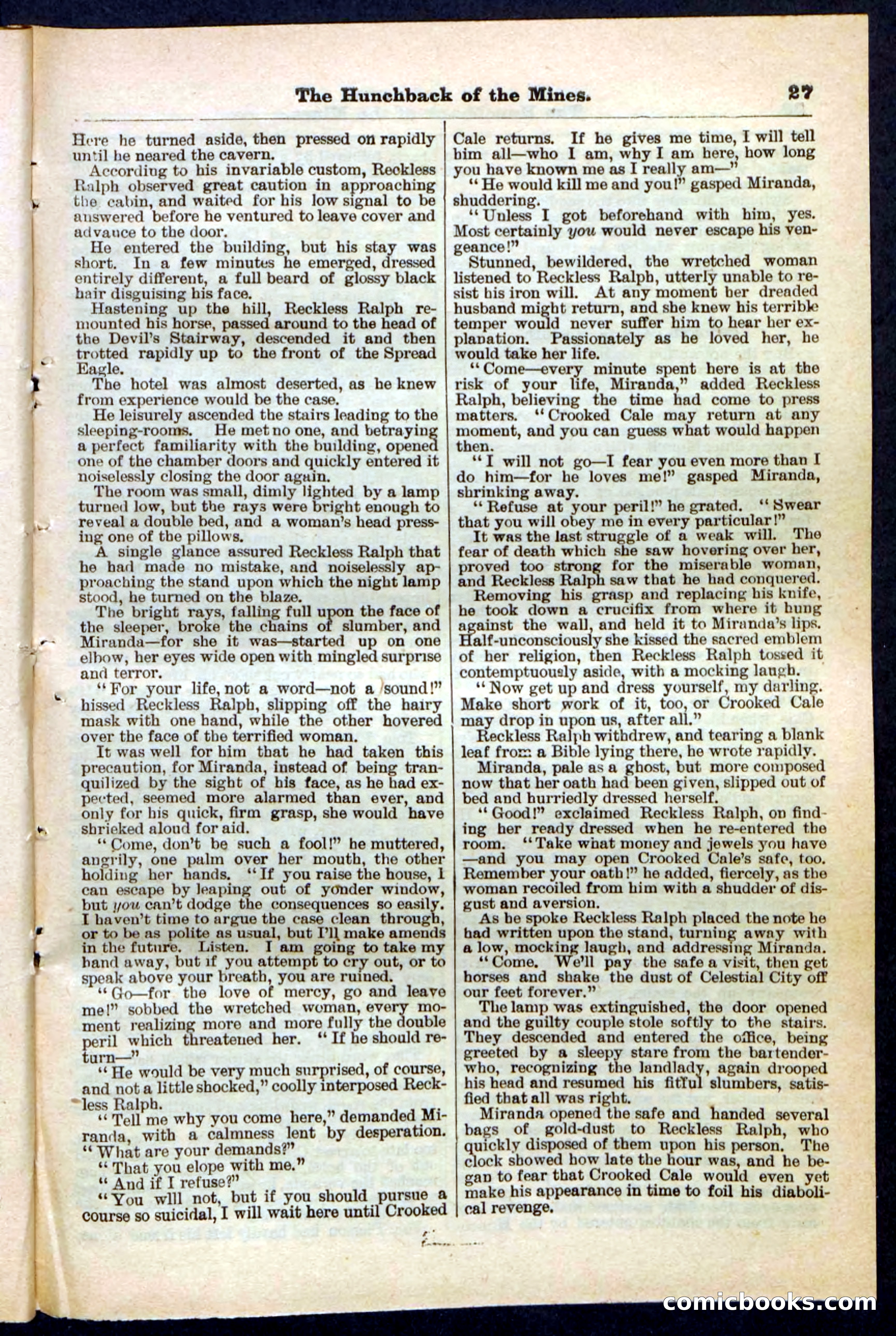 Beadle's Pocket Library No. 210 — page 27 of 32