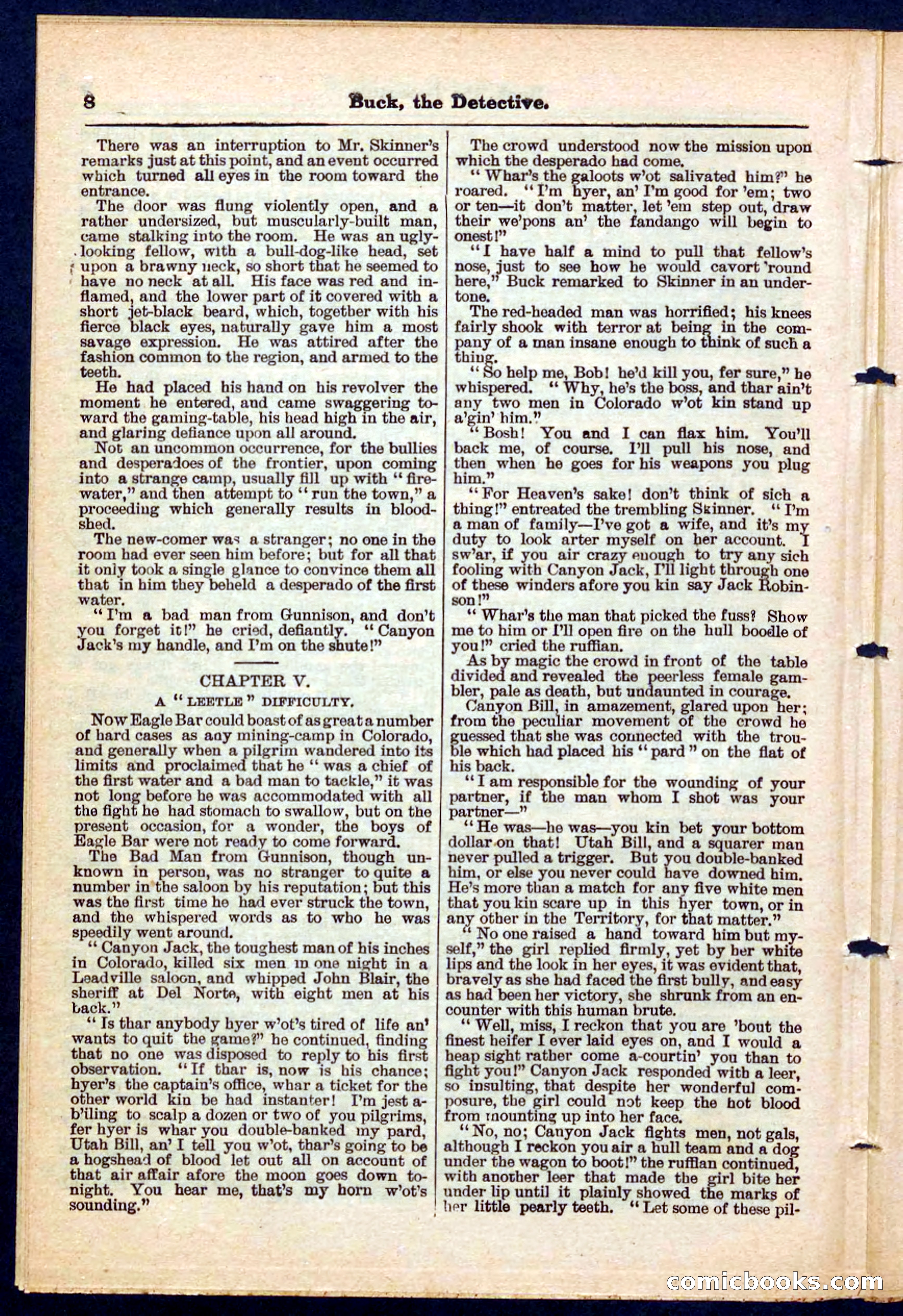Beadle's Pocket Library No. 219: Buck the Detective — page 8 of 32
