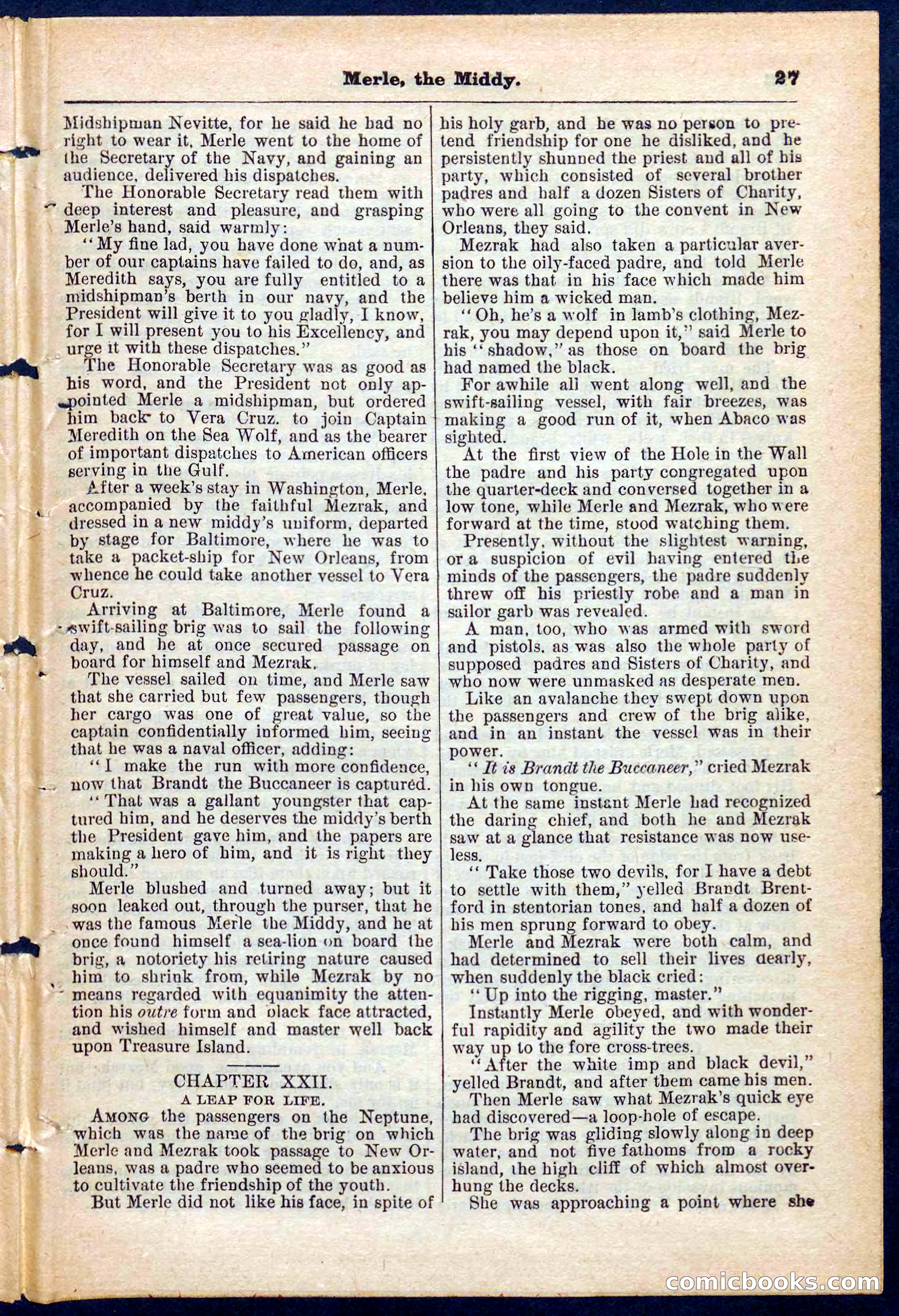 Beadle's Pocket Library No. 221 — page 27 of 32