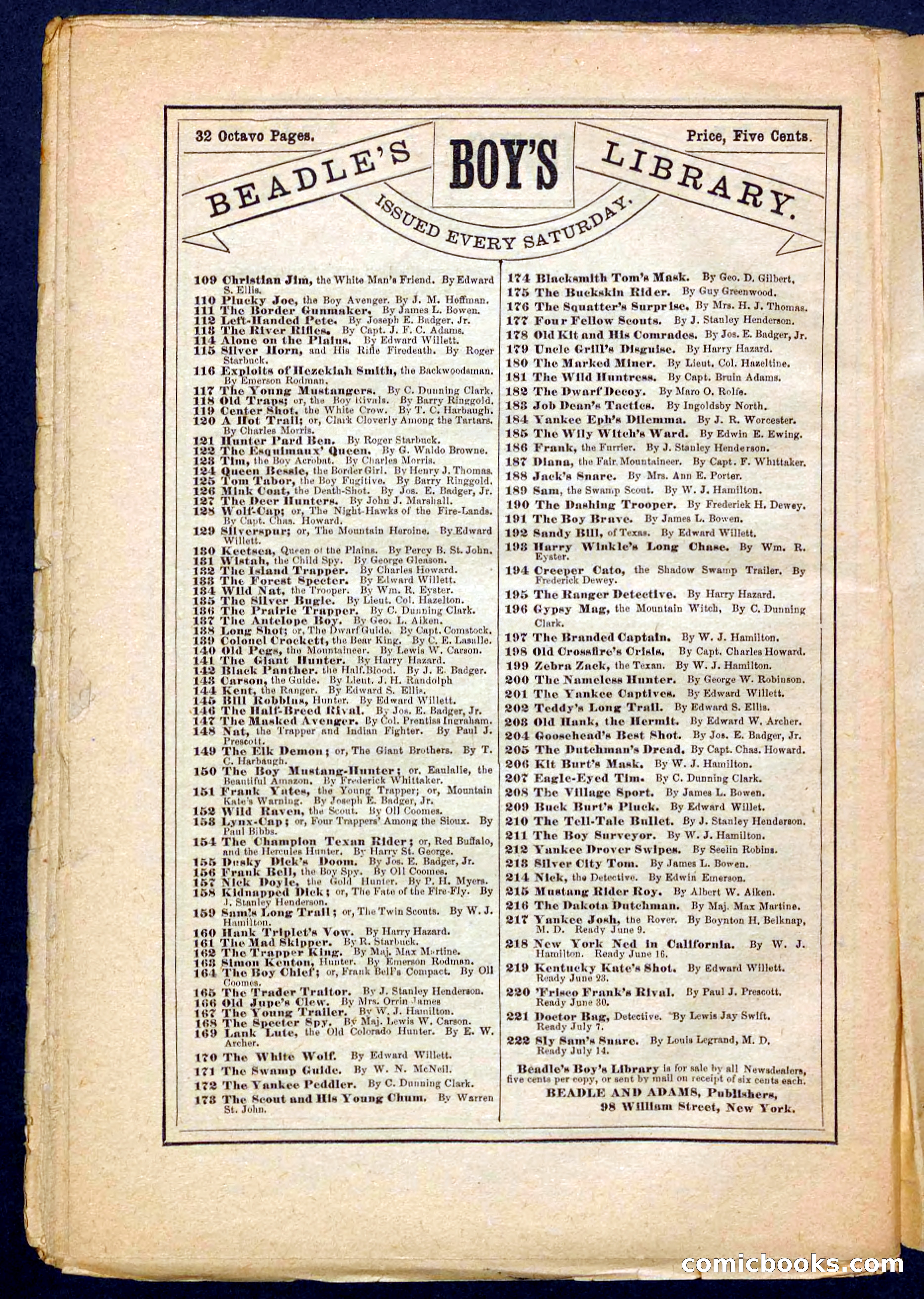 Beadle's Pocket Library No. 230 — page 30 of 32