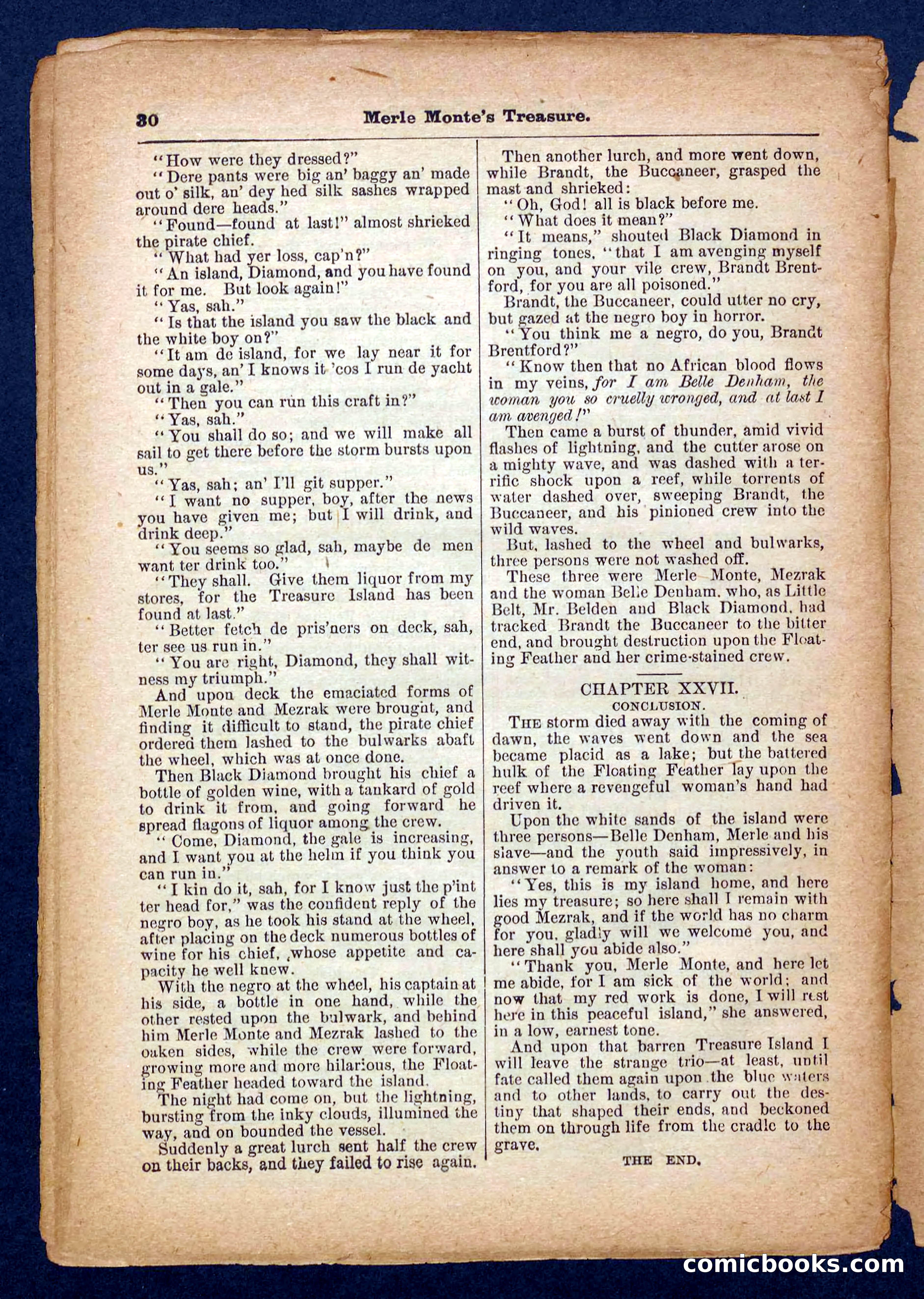Beadle's Pocket Library No. 232 — page 30 of 32
