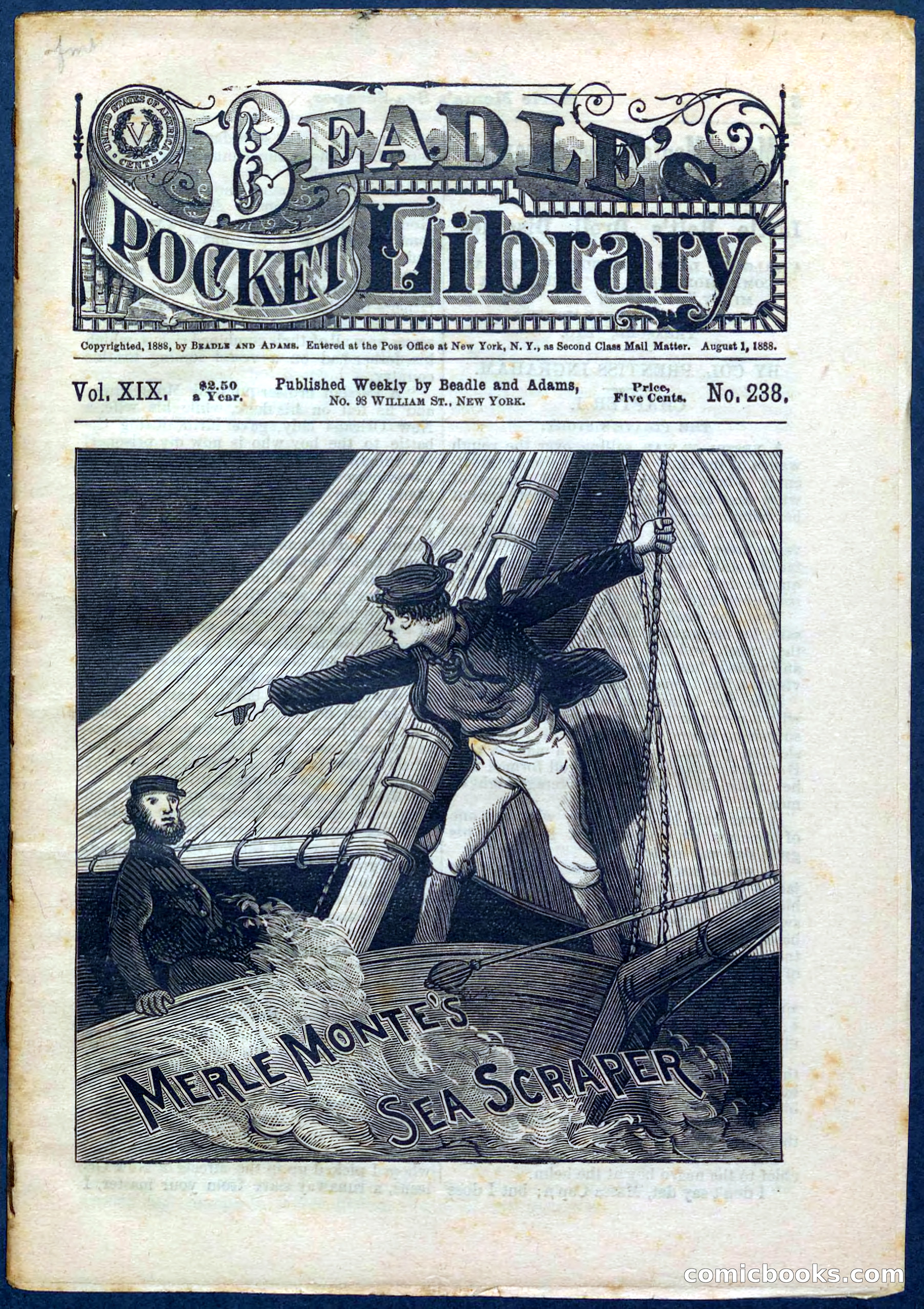 Beadle's Pocket Library No. 238 — page 1 of 32