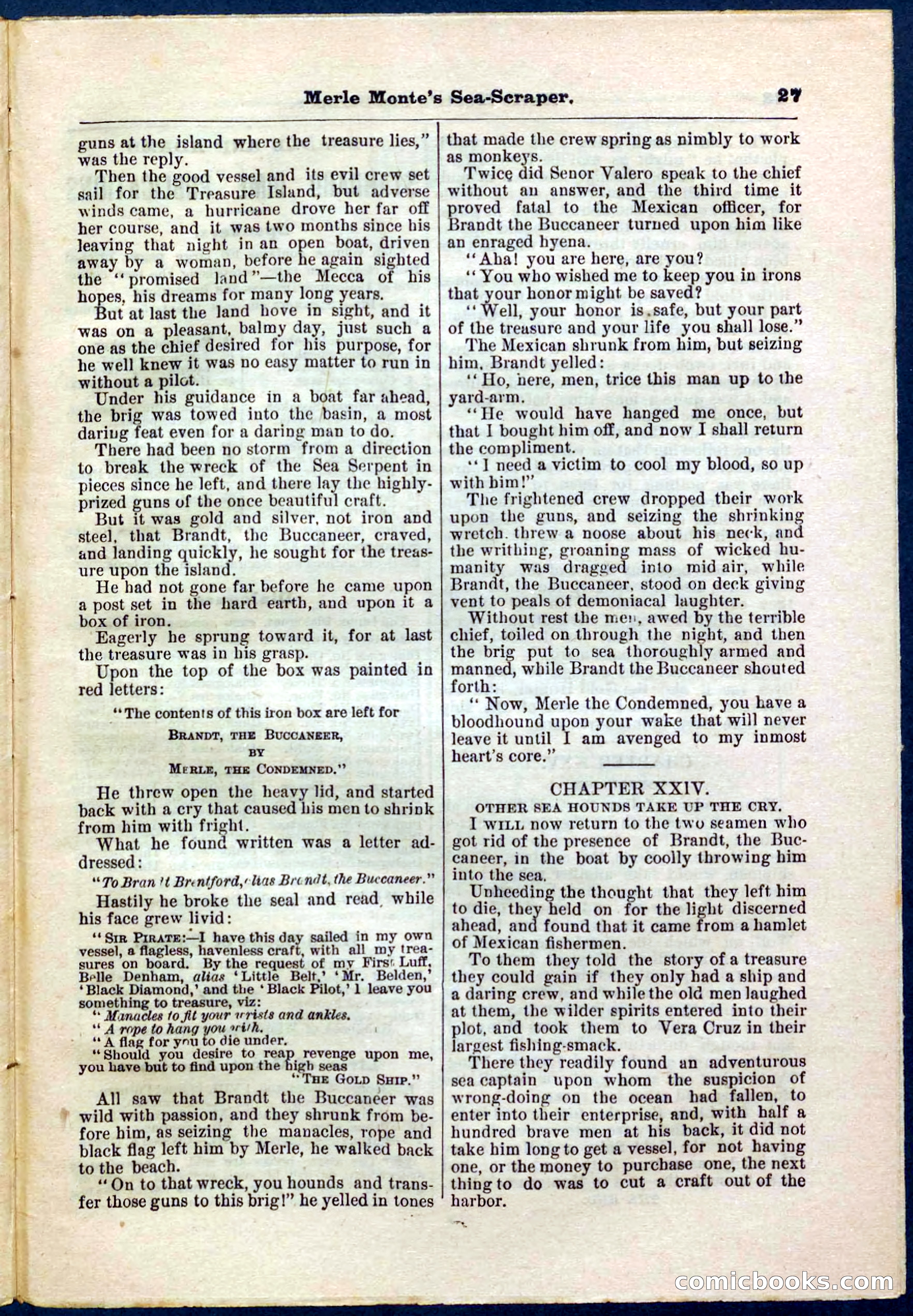 Beadle's Pocket Library No. 238 — page 27 of 32