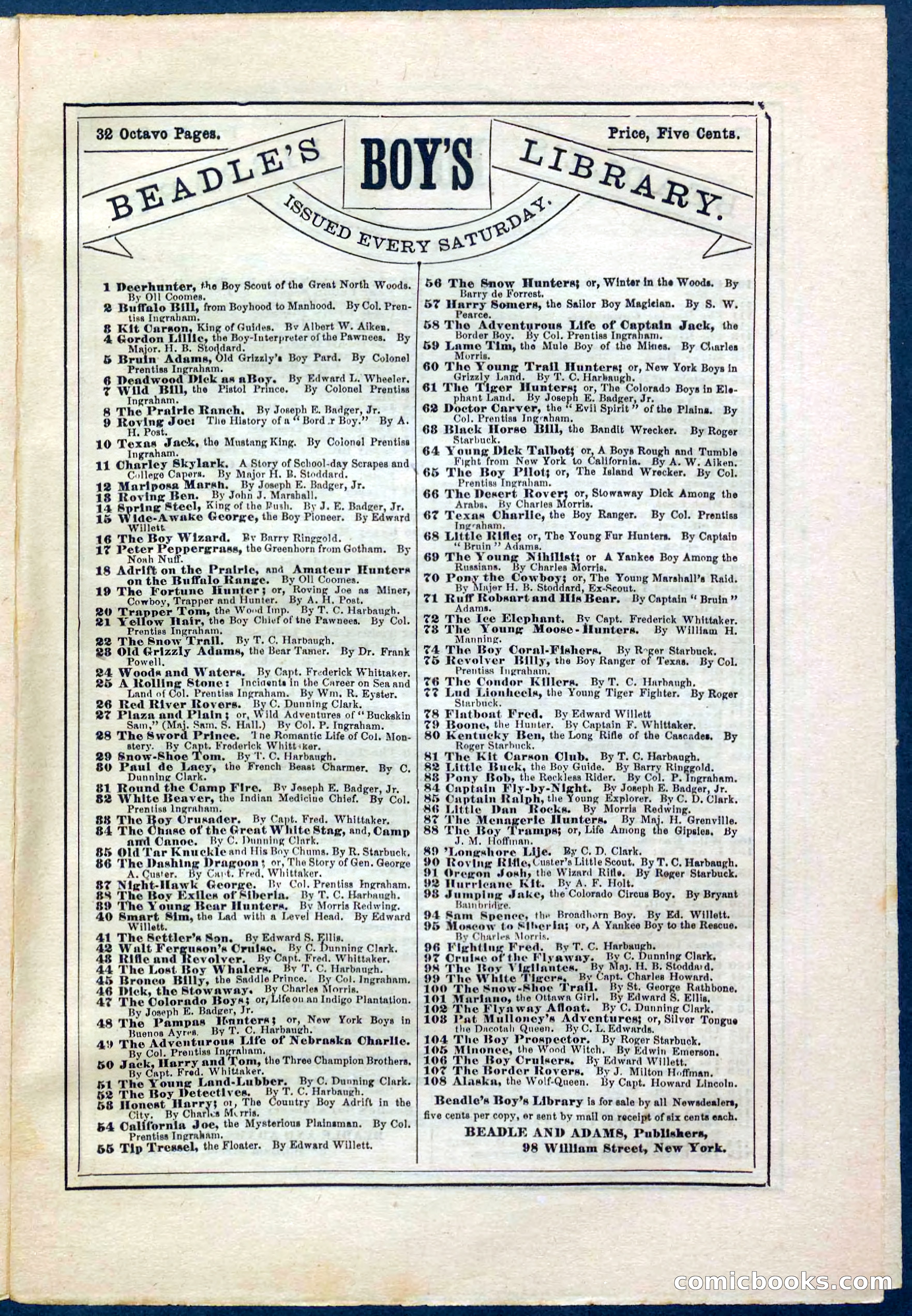 Beadle's Pocket Library No. 238 — page 29 of 32