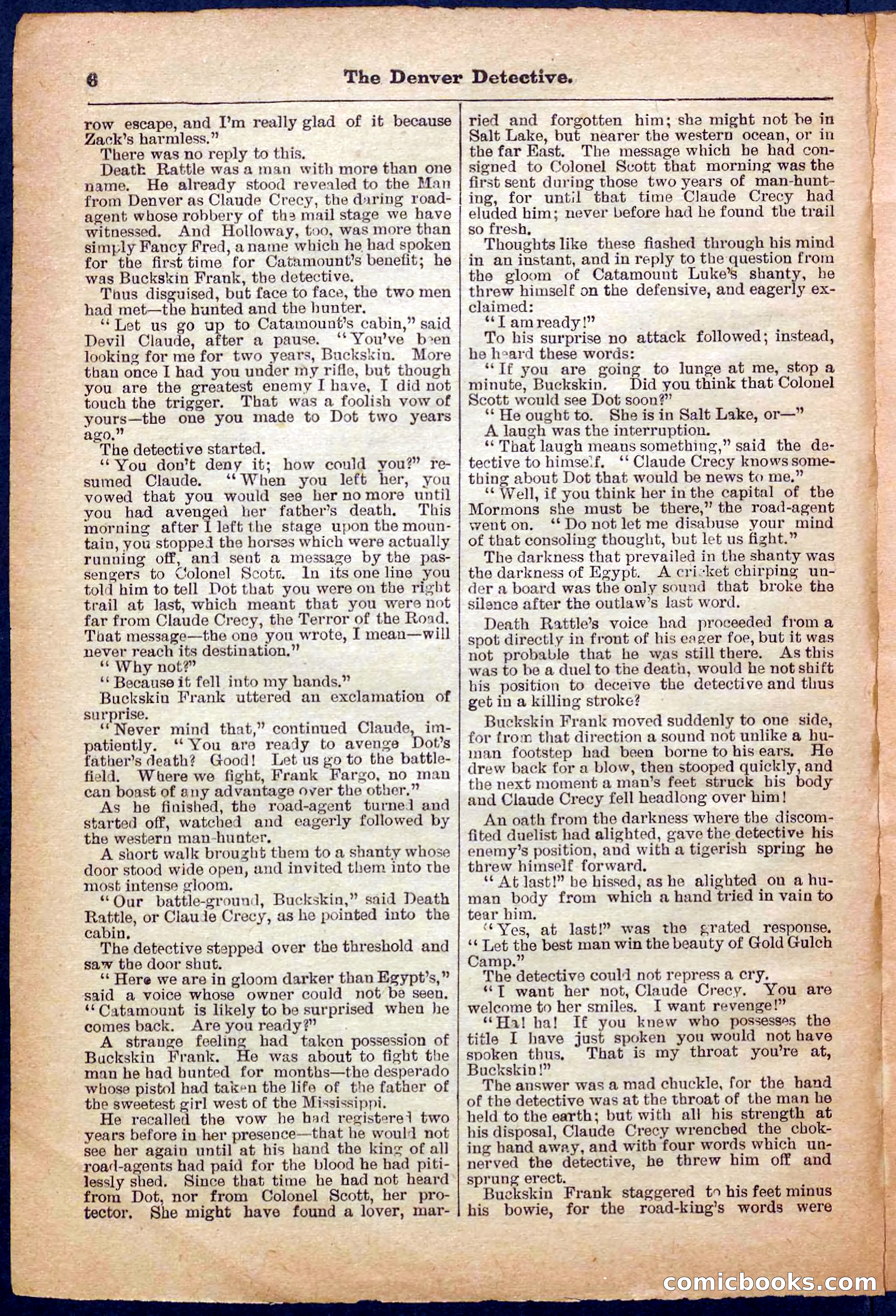 Beadle's Pocket Library No. 242: The Denver Detective — page 6 of 32