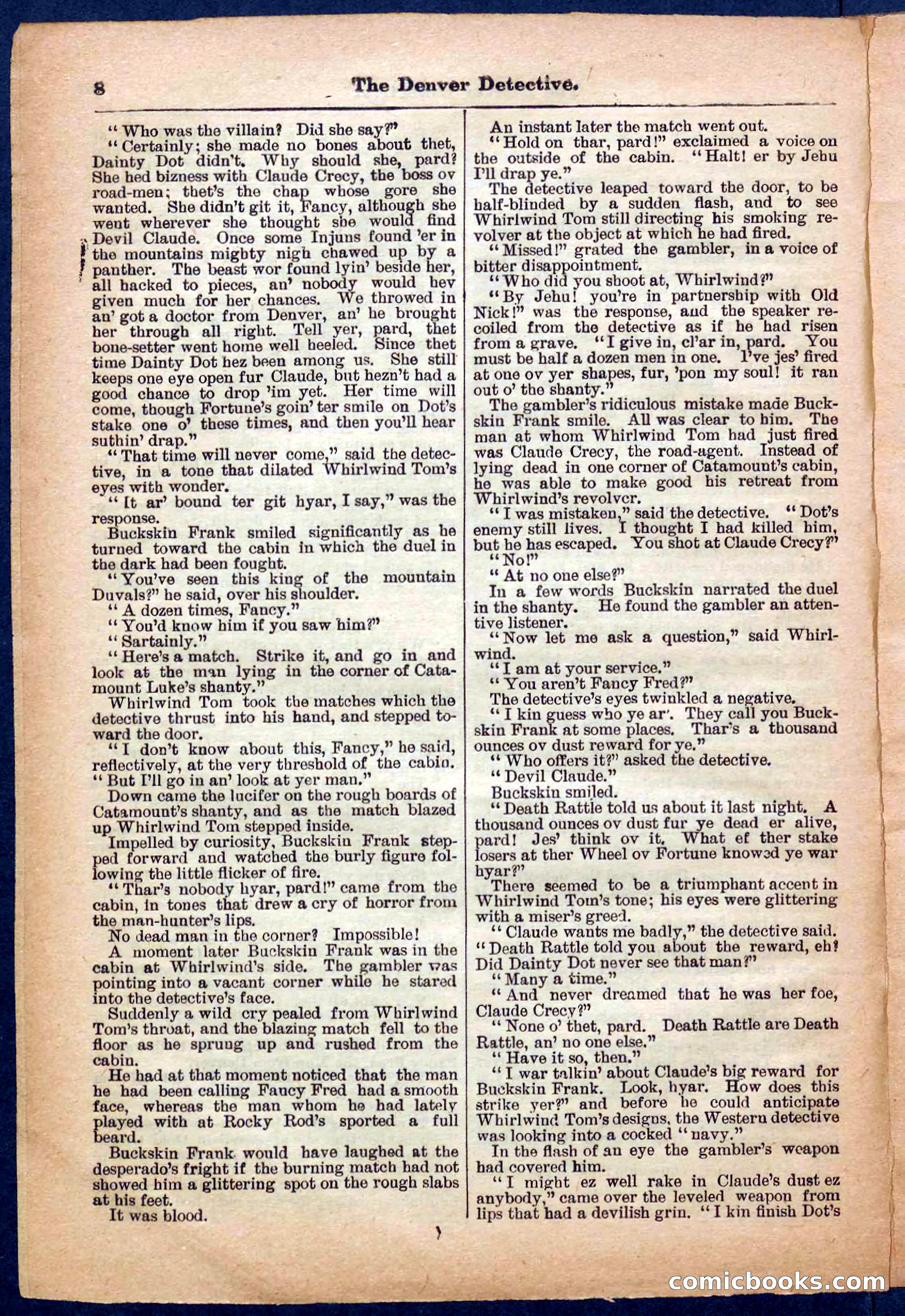 Beadle's Pocket Library No. 242: The Denver Detective — page 8 of 32
