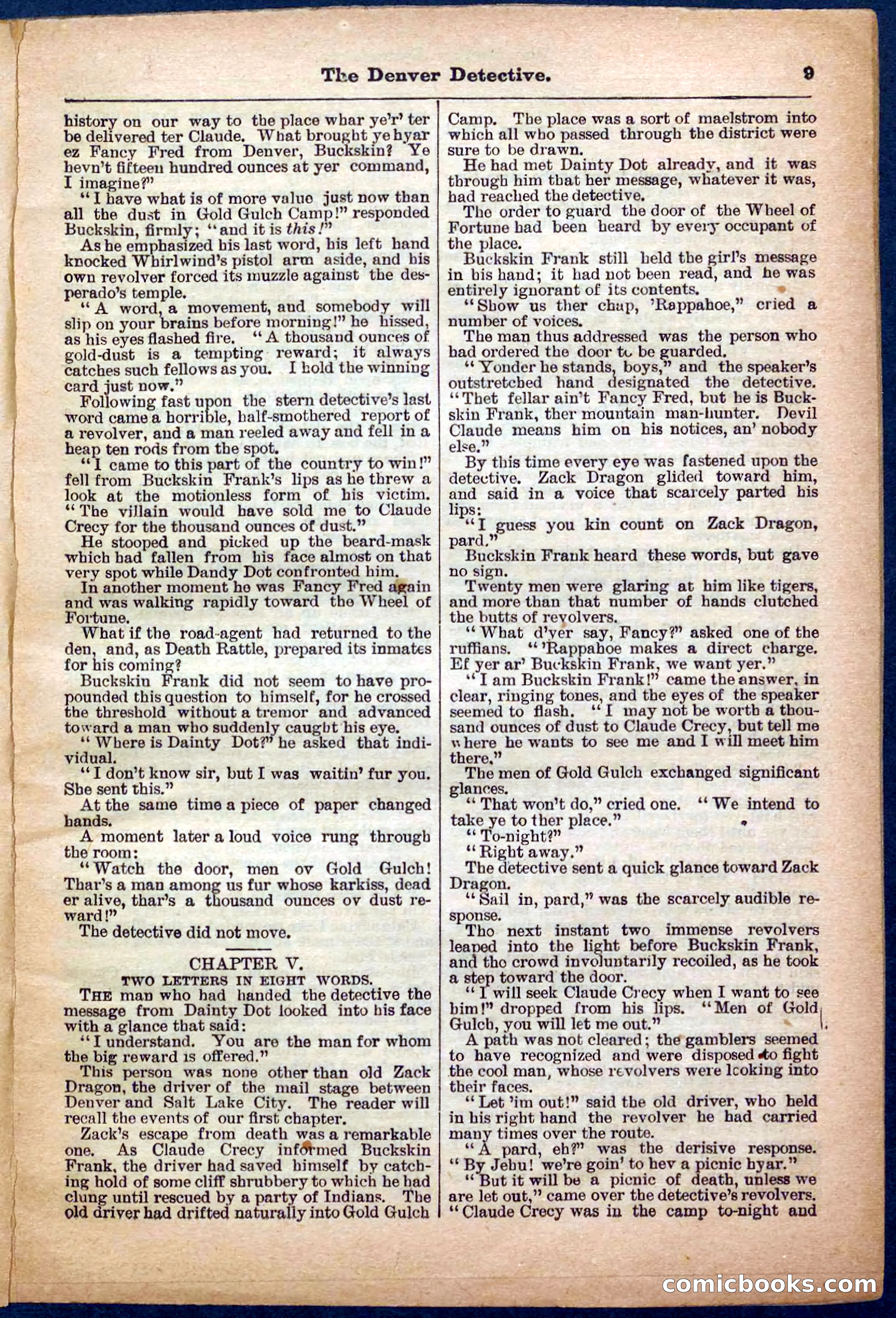 Beadle's Pocket Library No. 242: The Denver Detective — page 9 of 32