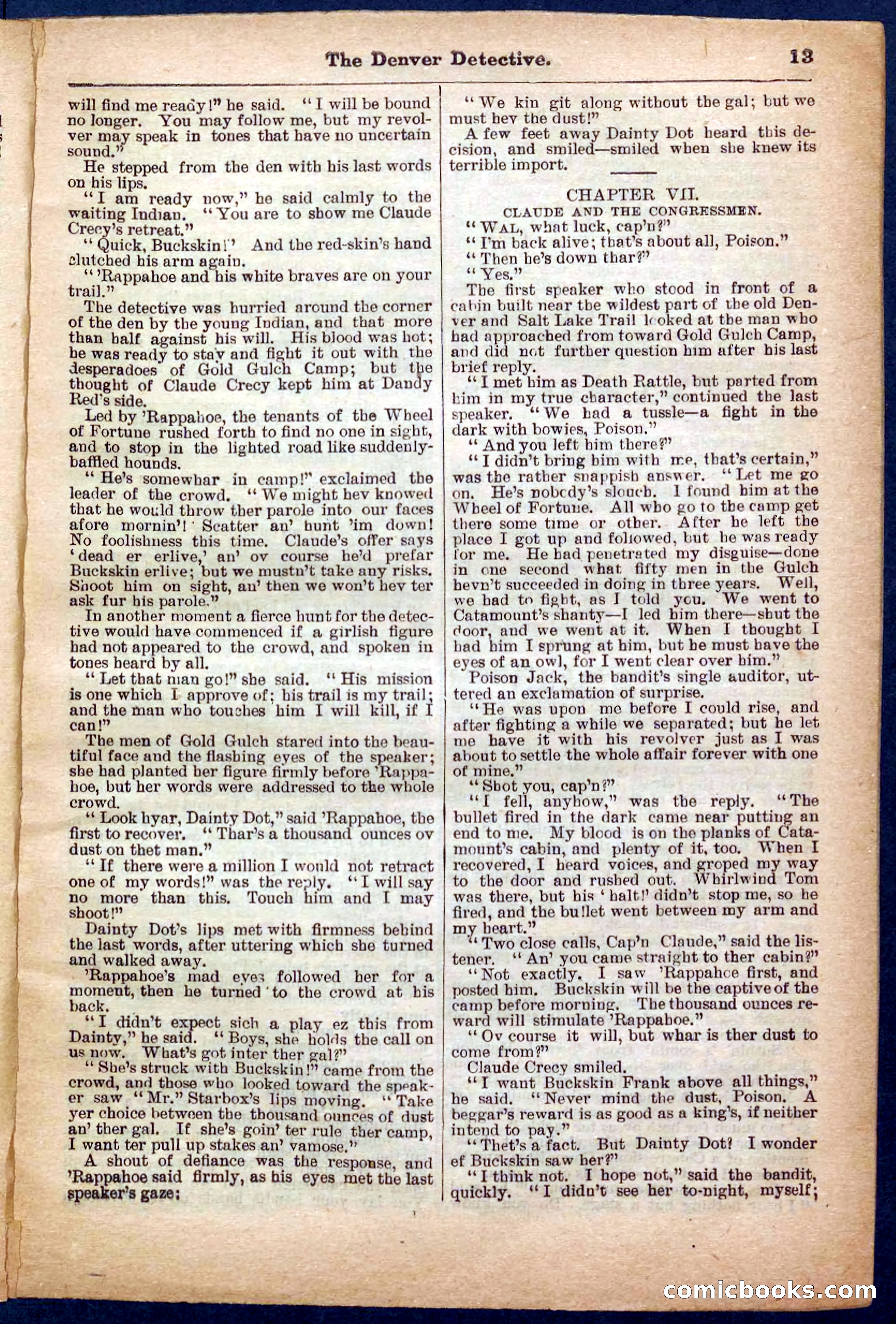 Beadle's Pocket Library No. 242: The Denver Detective — page 13 of 32