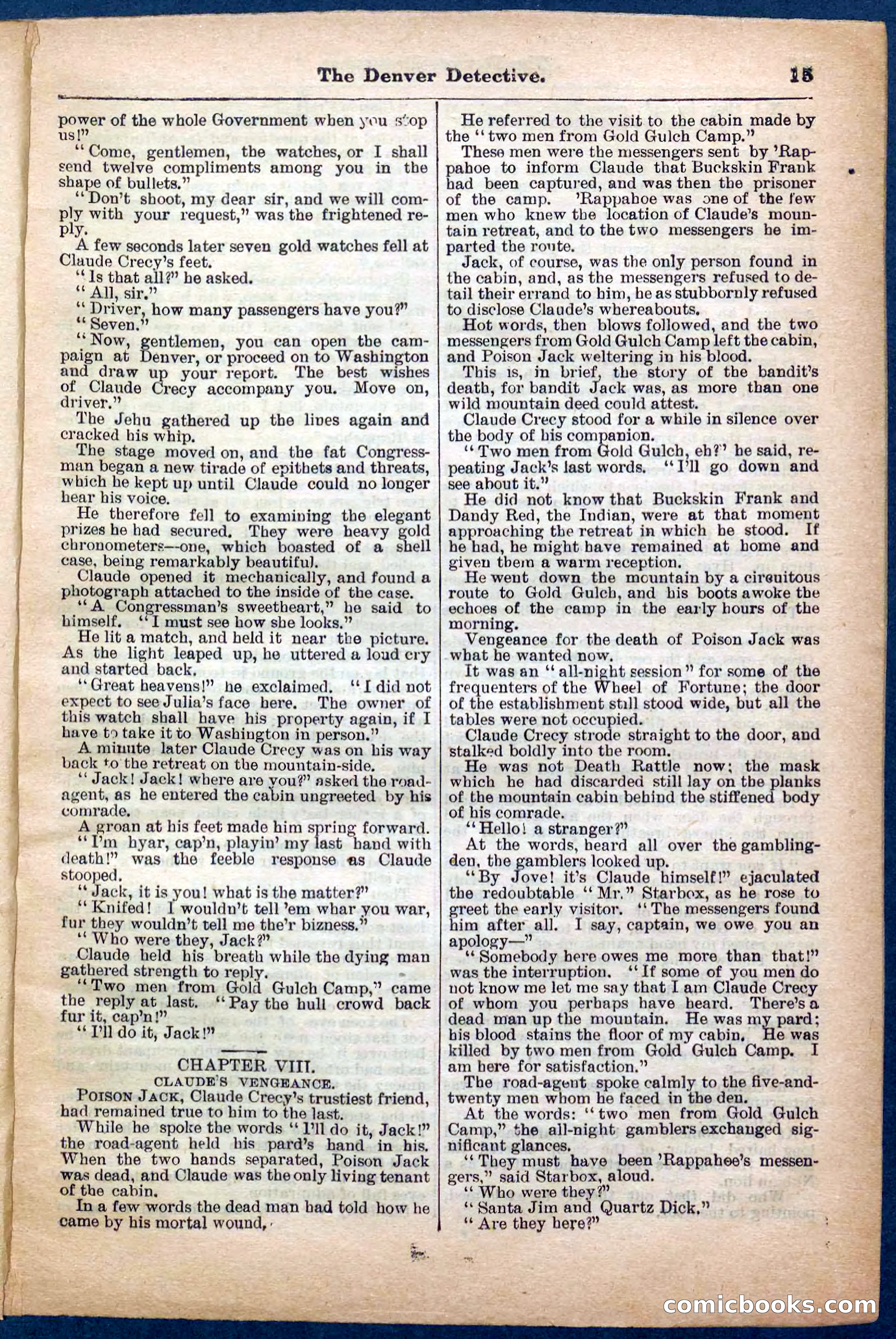 Beadle's Pocket Library No. 242: The Denver Detective — page 15 of 32