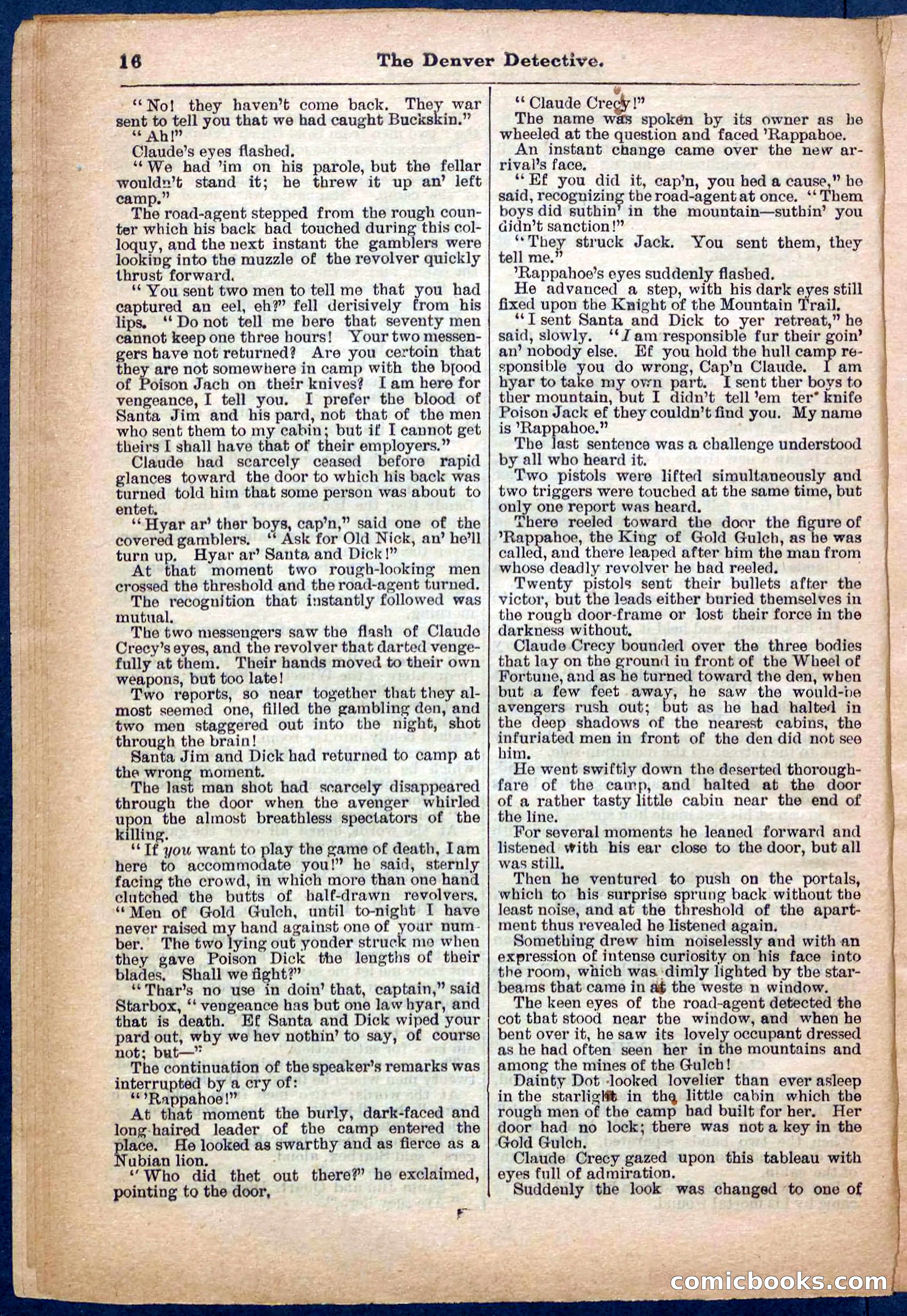Beadle's Pocket Library No. 242: The Denver Detective — page 16 of 32