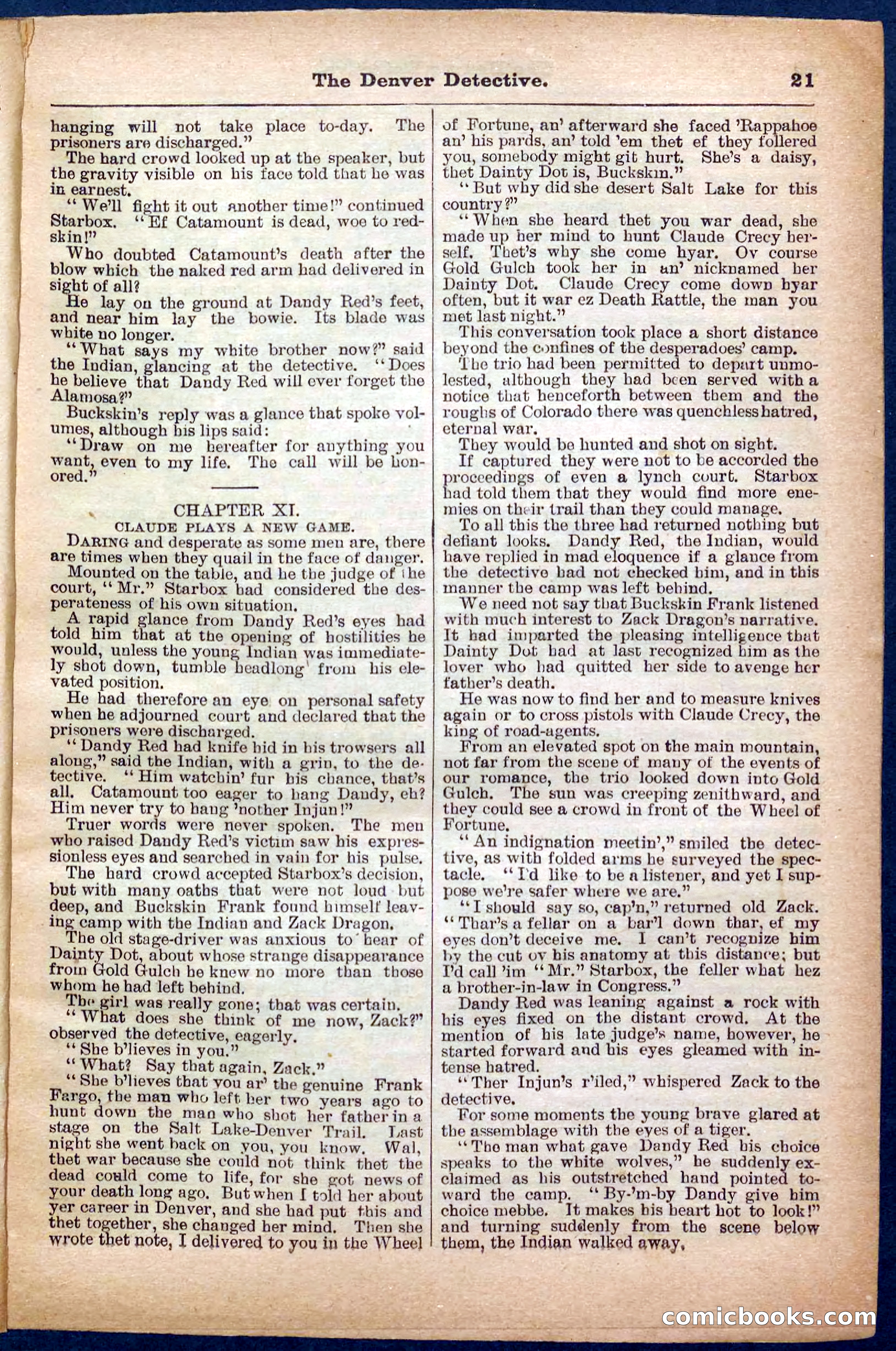 Beadle's Pocket Library No. 242: The Denver Detective — page 21 of 32