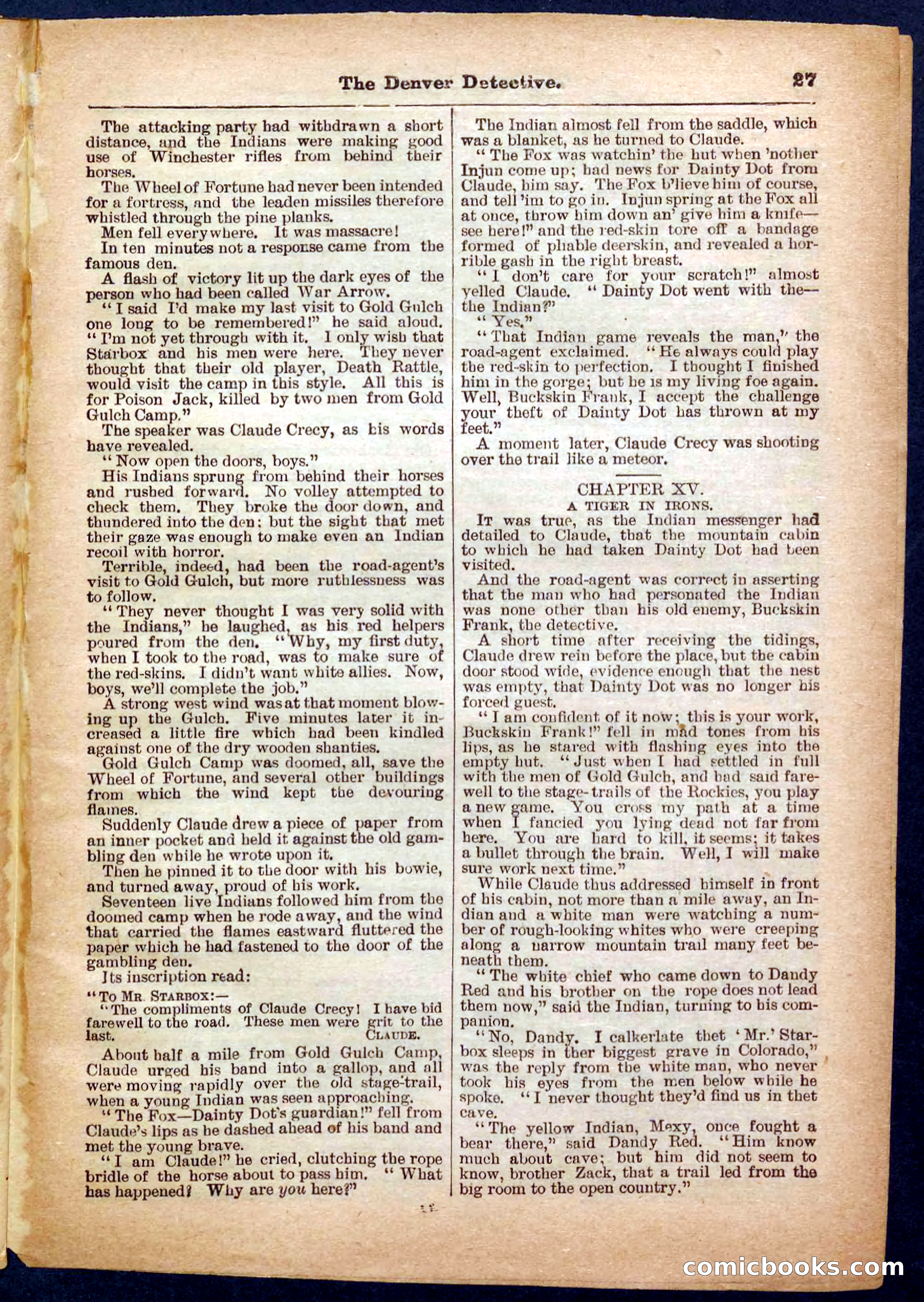 Beadle's Pocket Library No. 242: The Denver Detective — page 27 of 32