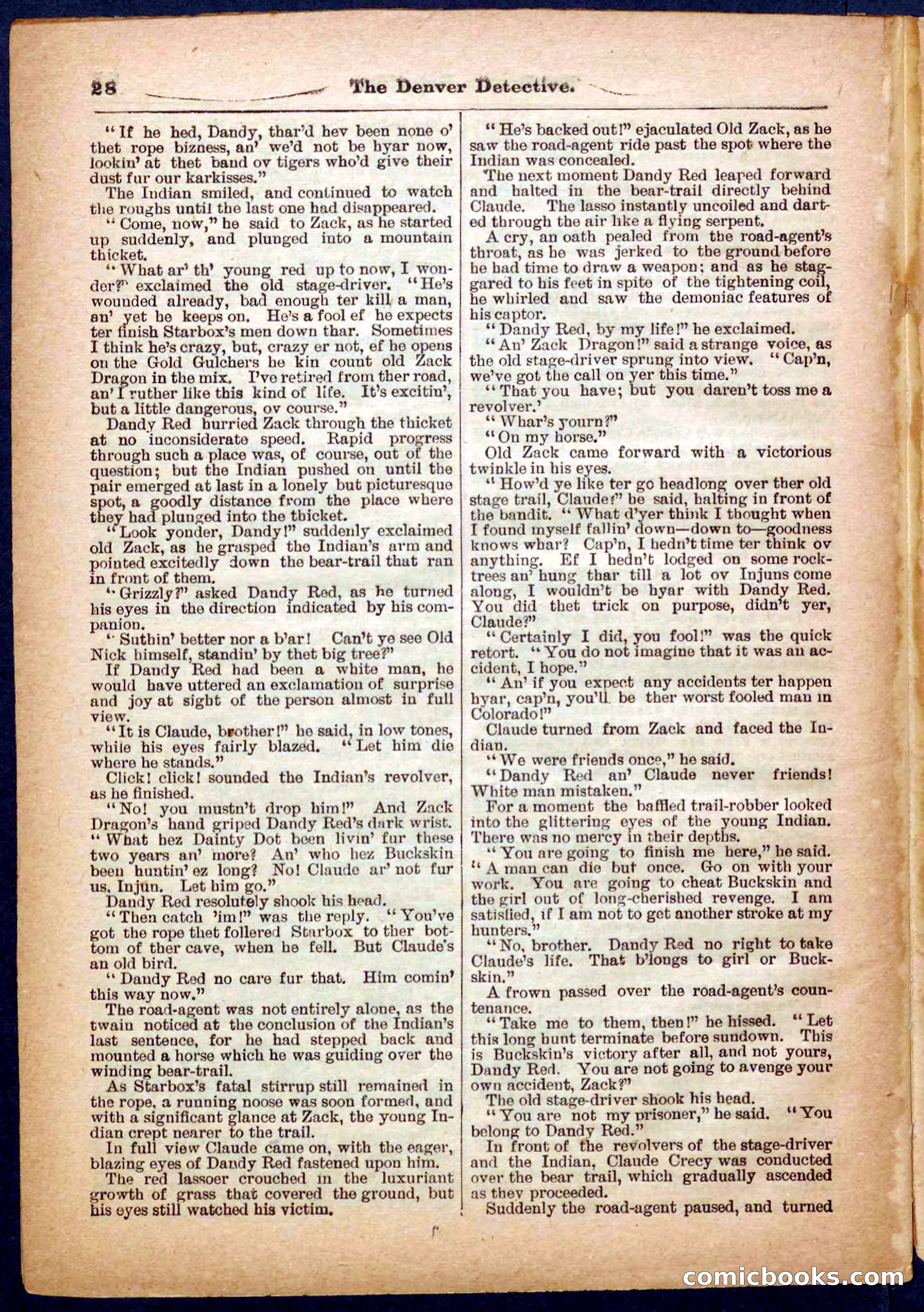 Beadle's Pocket Library No. 242: The Denver Detective — page 28 of 32