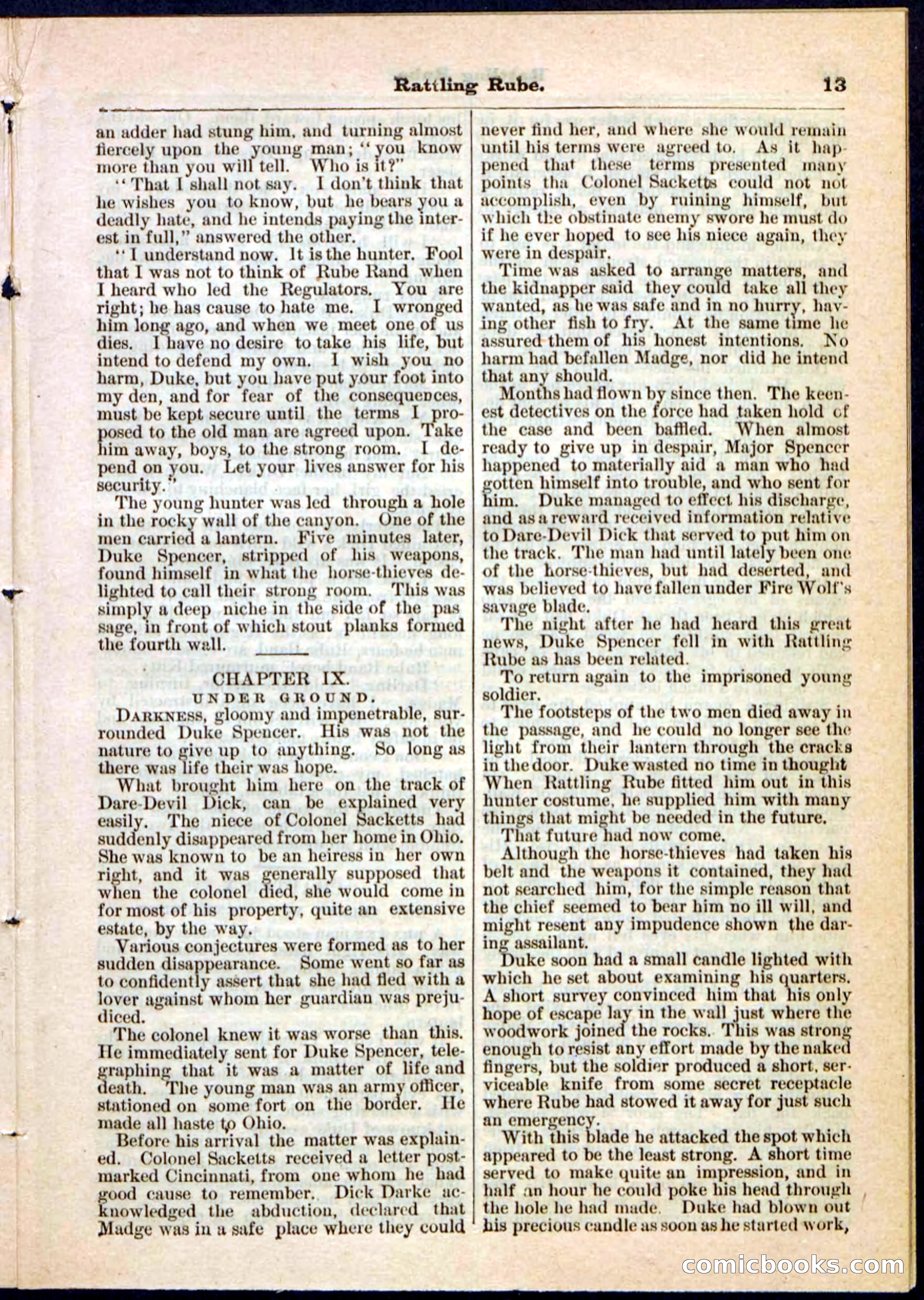Beadle's Pocket Library, Vol. II, No. 25 — page 13 of 32