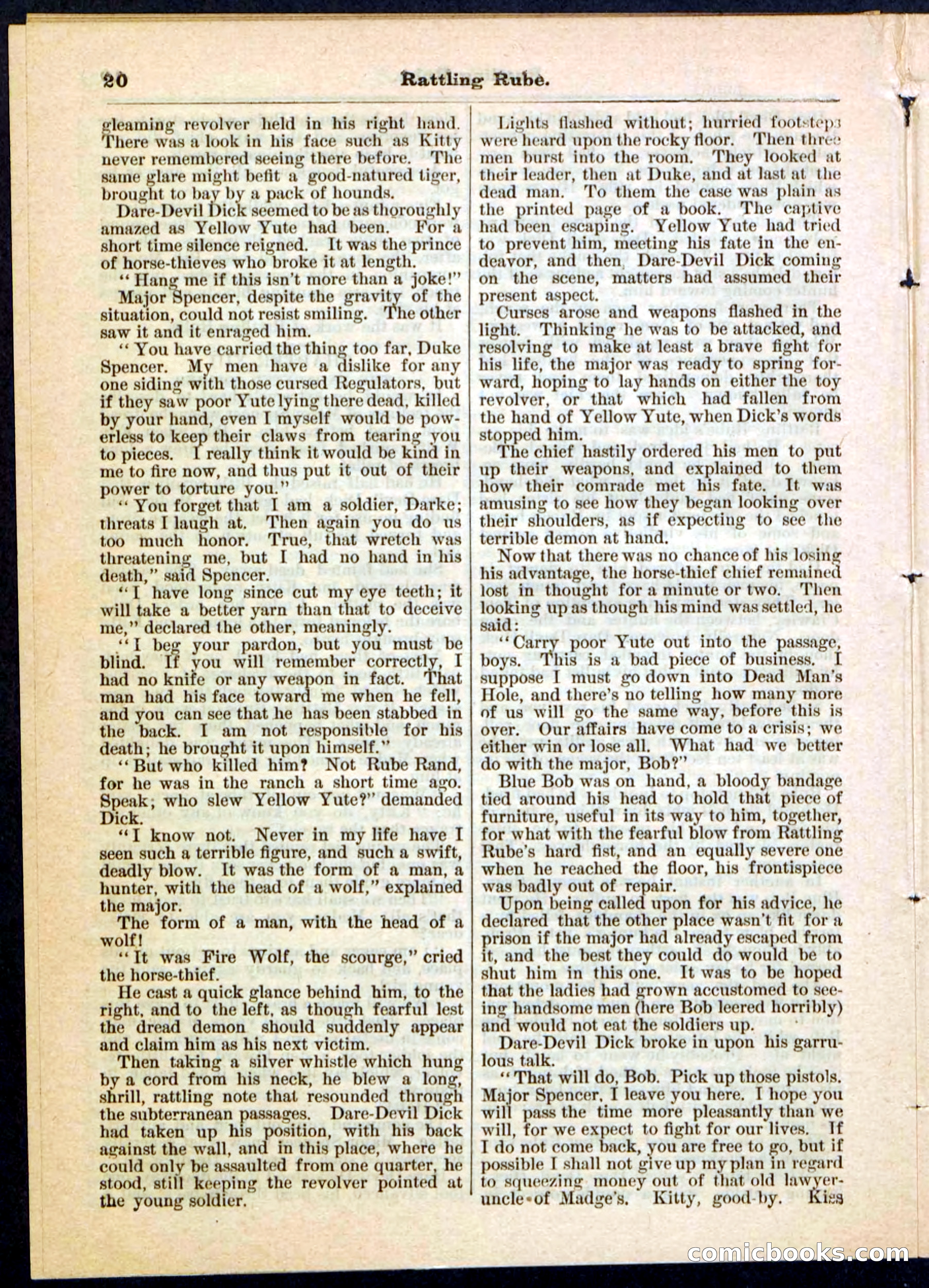 Beadle's Pocket Library, Vol. II, No. 25 — page 20 of 32