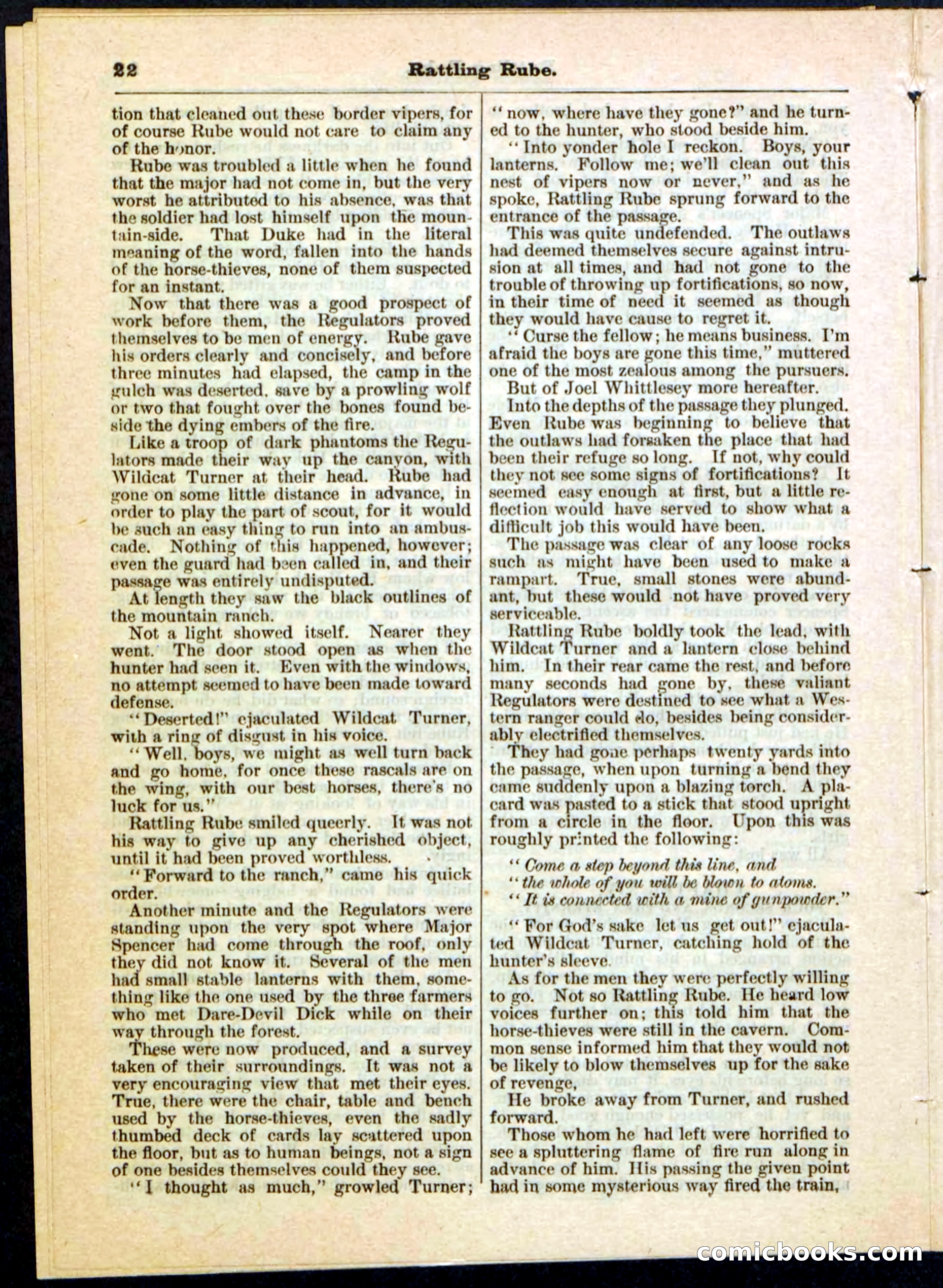 Beadle's Pocket Library, Vol. II, No. 25 — page 22 of 32