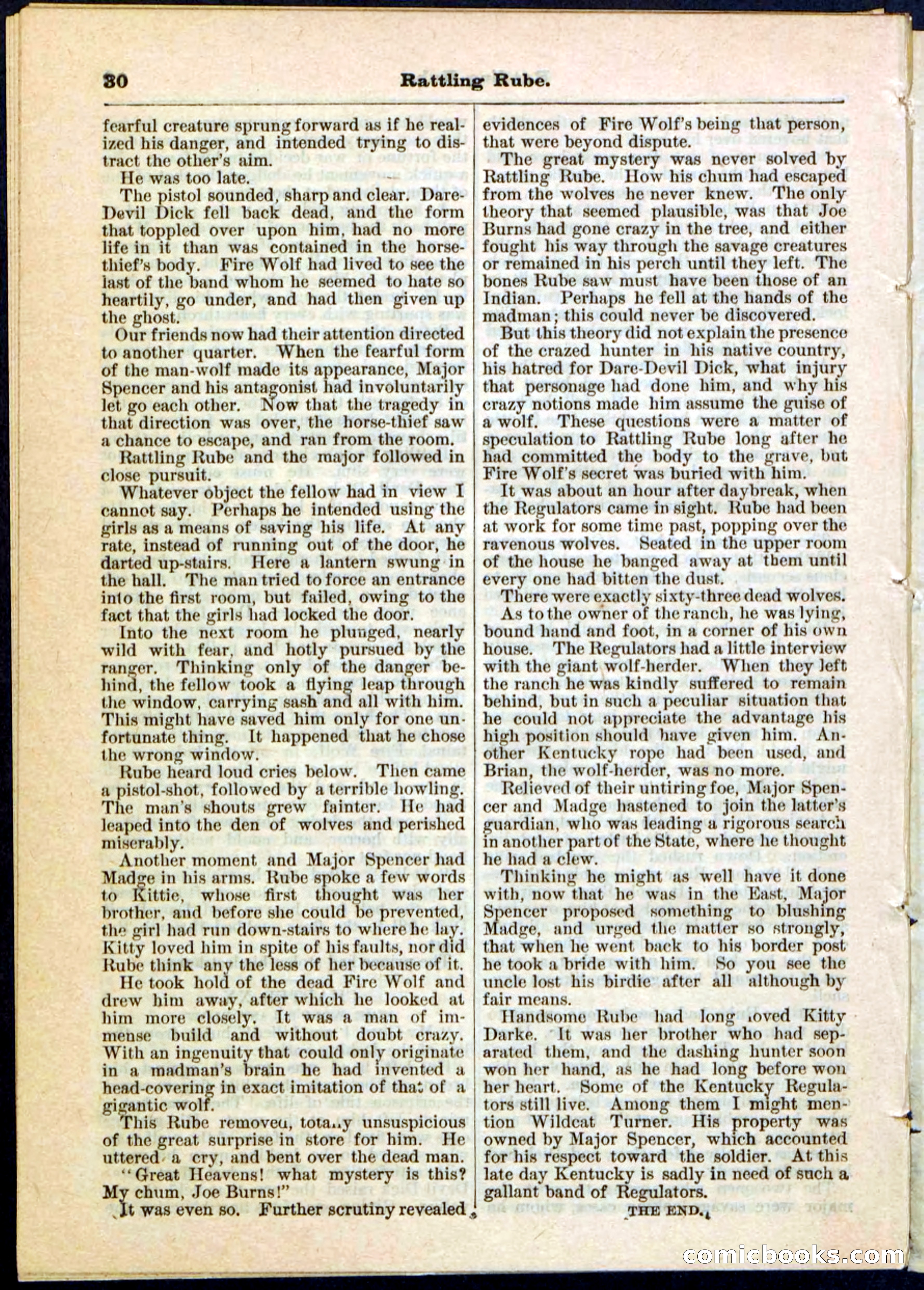 Beadle's Pocket Library, Vol. II, No. 25 — page 30 of 32