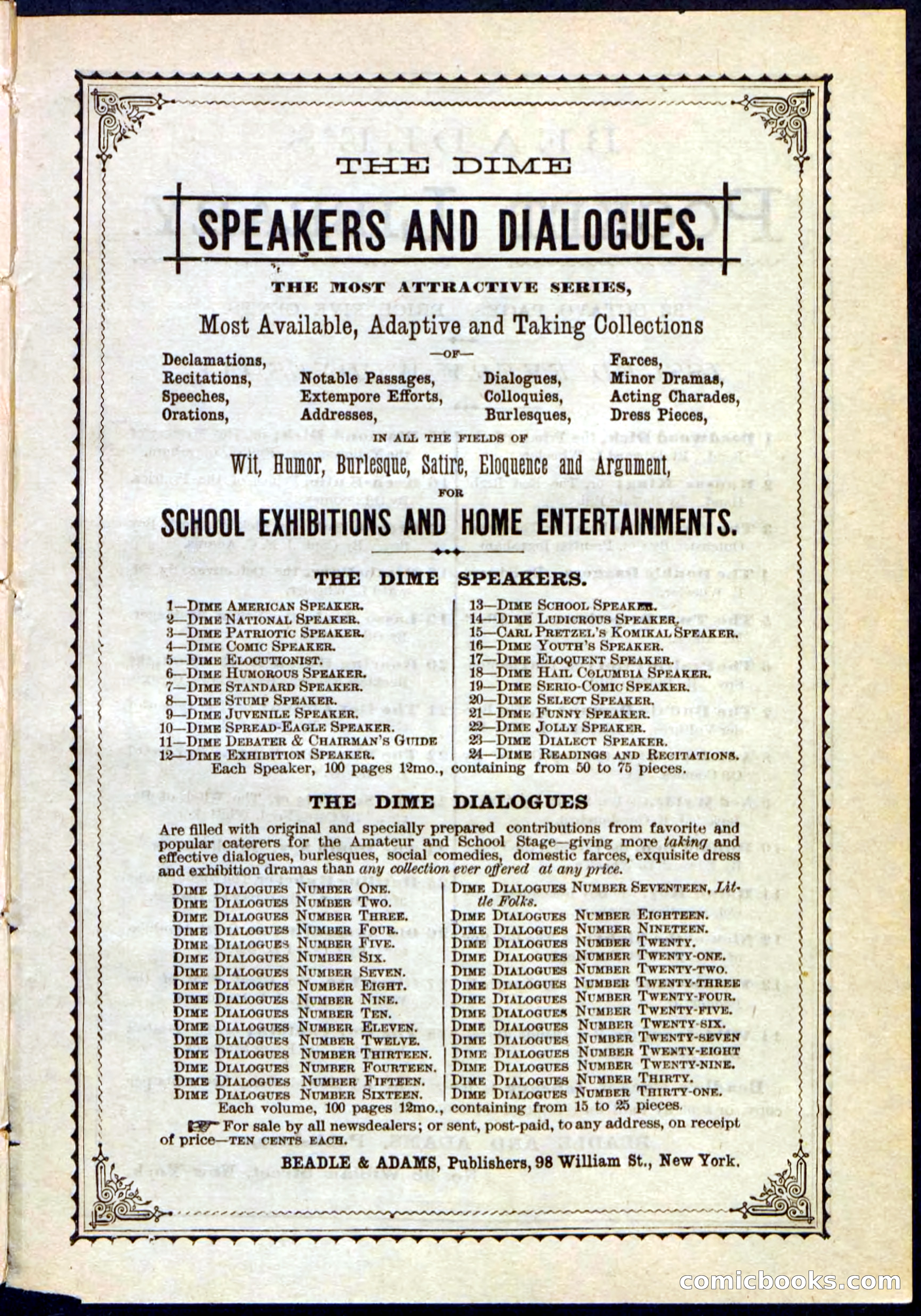 Beadle's Pocket Library, Vol. II, No. 25 — page 31 of 32